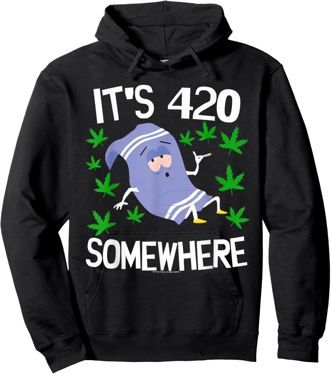 South Park South Park Towlie Its 420 Somewhere Hoodie - Hoodie | Black