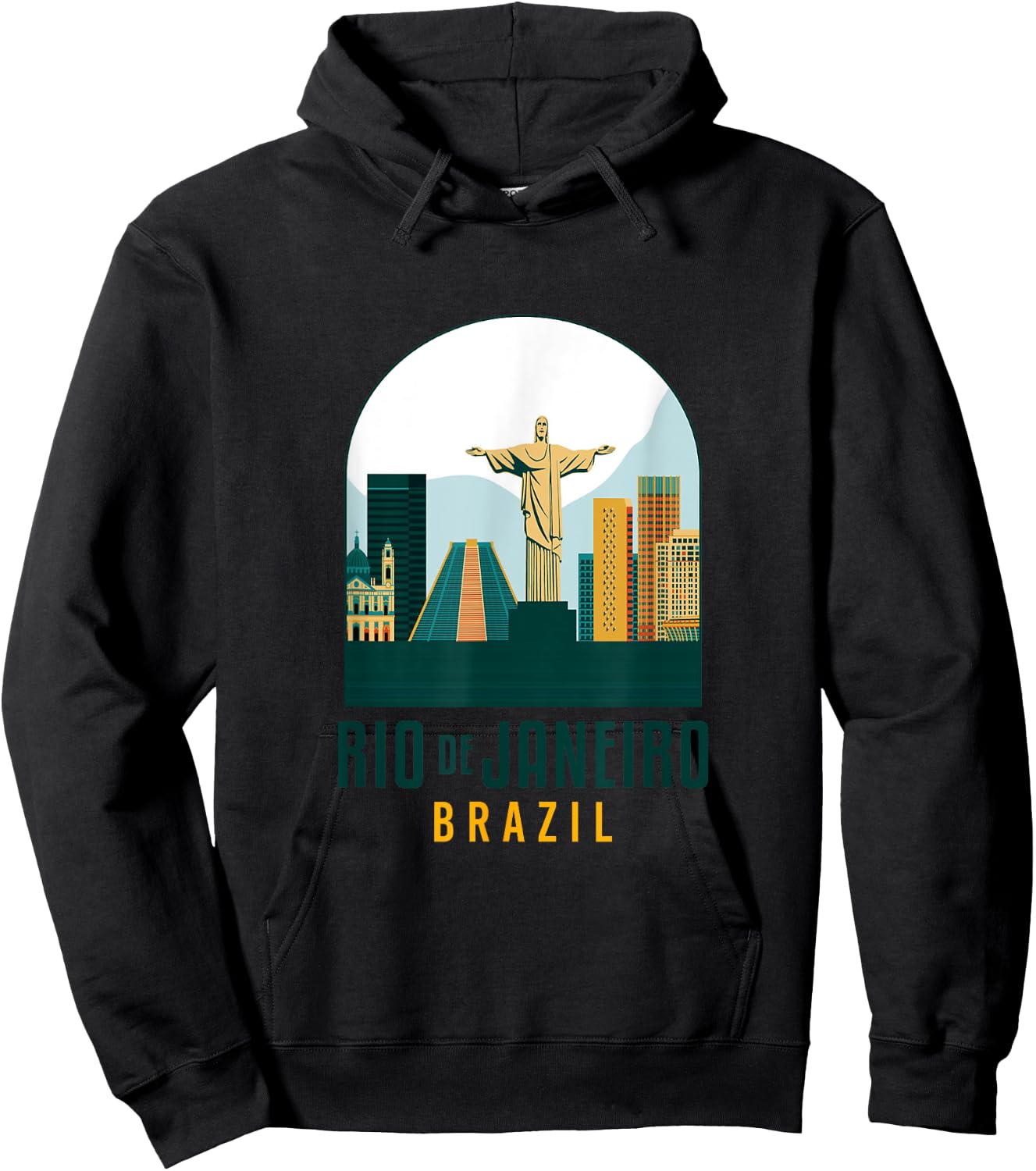 Rio De Janeiro Brasil Traveling Christ The Redeemer Travel Hoodie - Hoodie | Black