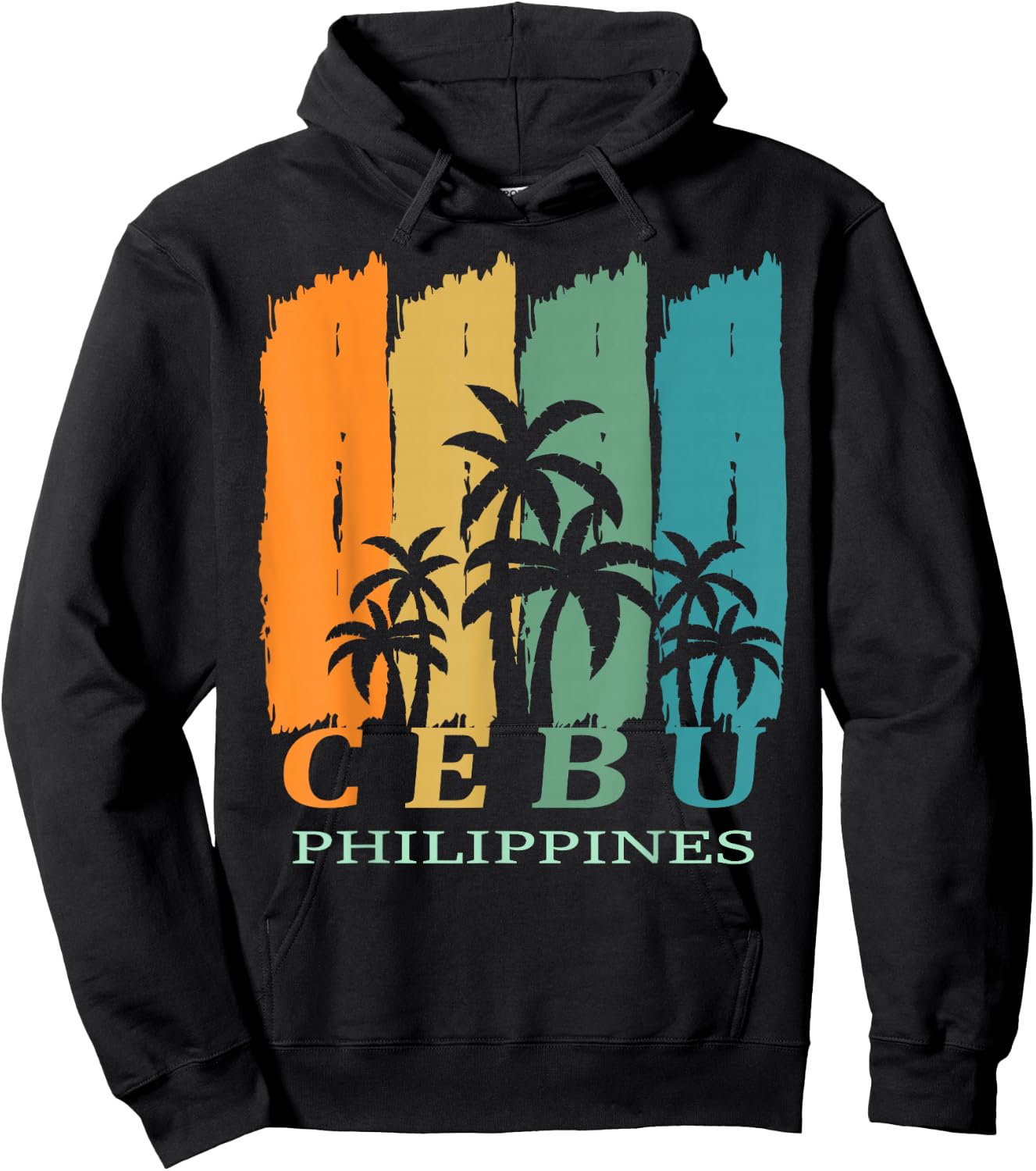 Cebu Palms Island Philippines Southeast Asia Souvenir Gift Hoodie - Hoodie | Black