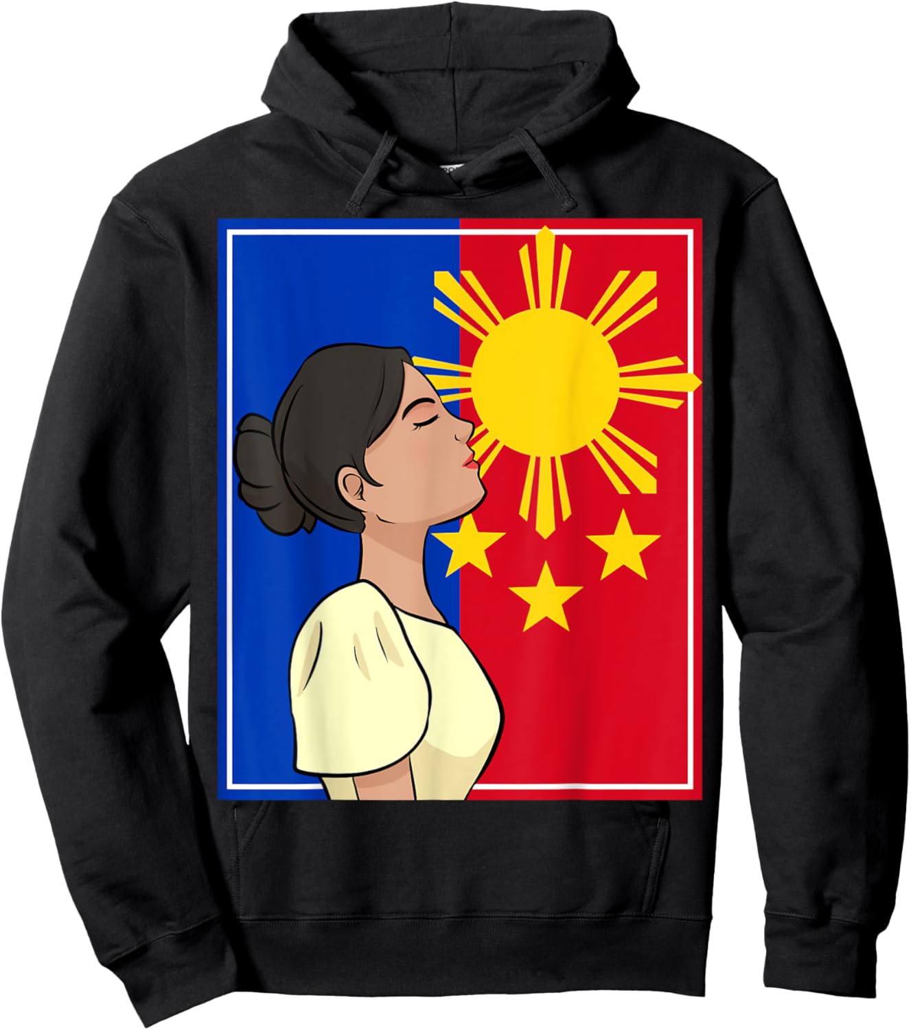 Philippines Pinay Filipina Filipiniana Filipino Flag Woman Hoodie - Hoodie | Black
