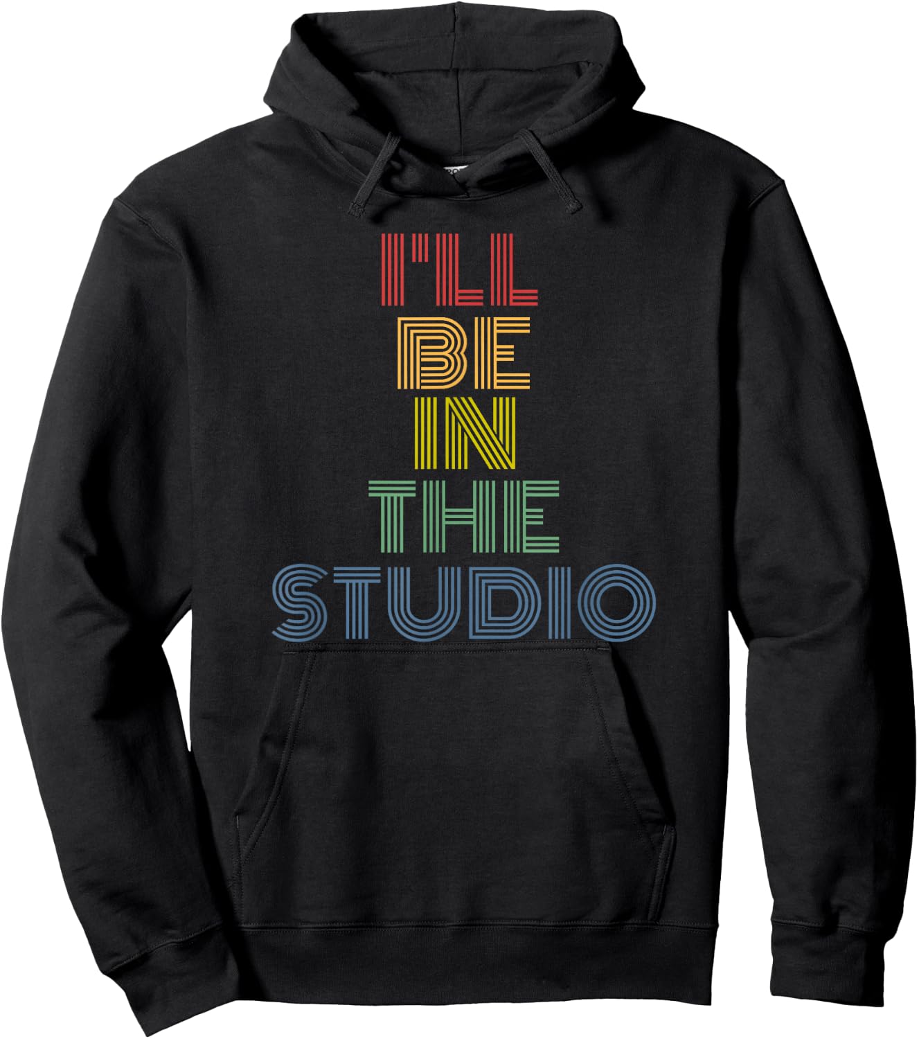 I'll Be In The Studio retro 70s vintage Hoodie - Hoodie | Black