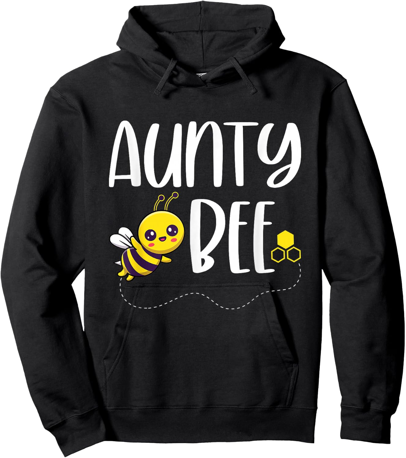 Birthday Bee Family Matching Aunty Bee Auntie Beekeeper Aunt Hoodie - Hoodie | Black