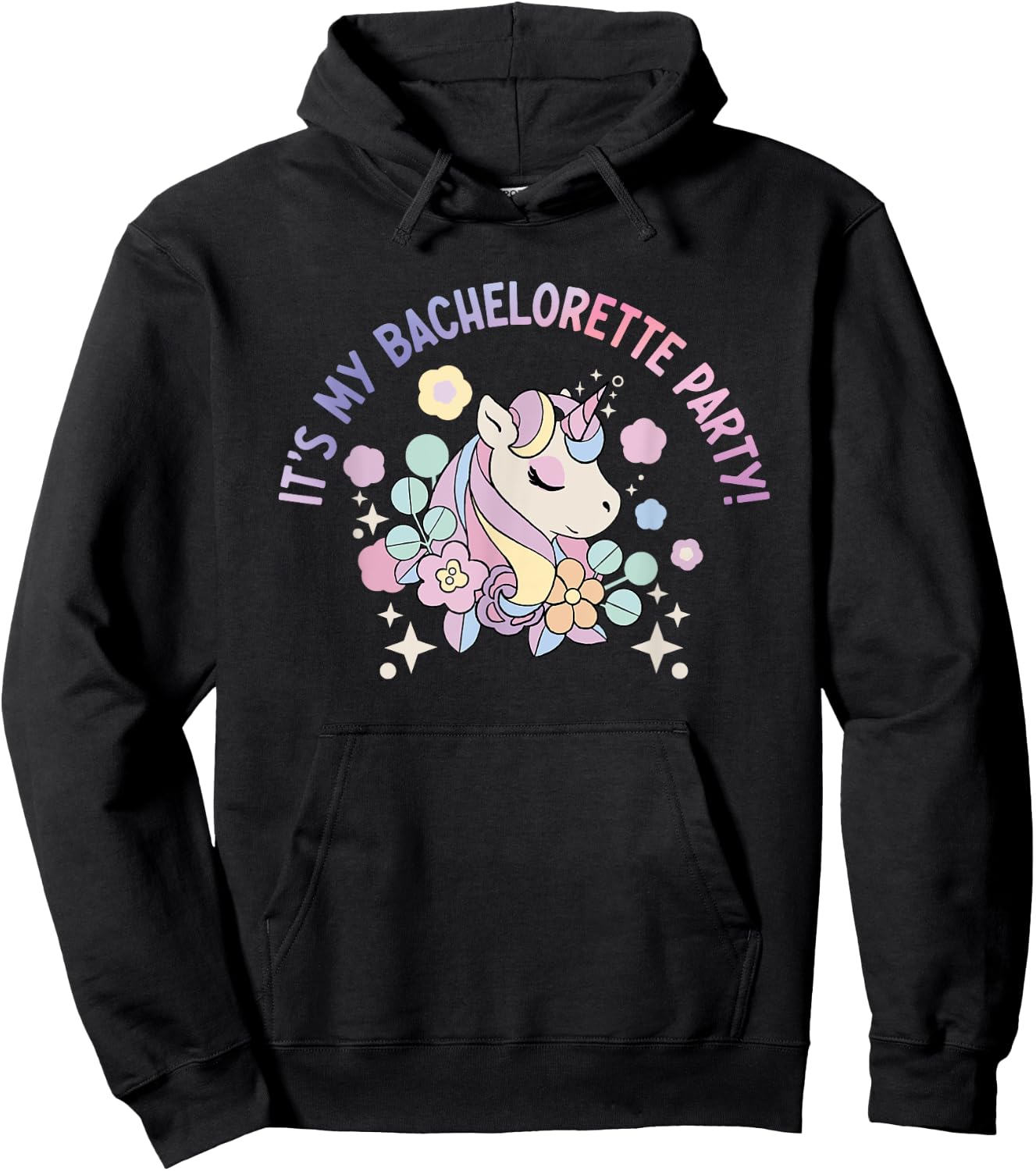 It's My Bachelorette Party - Unicorn Lovers for Hoodie - Hoodie | Black