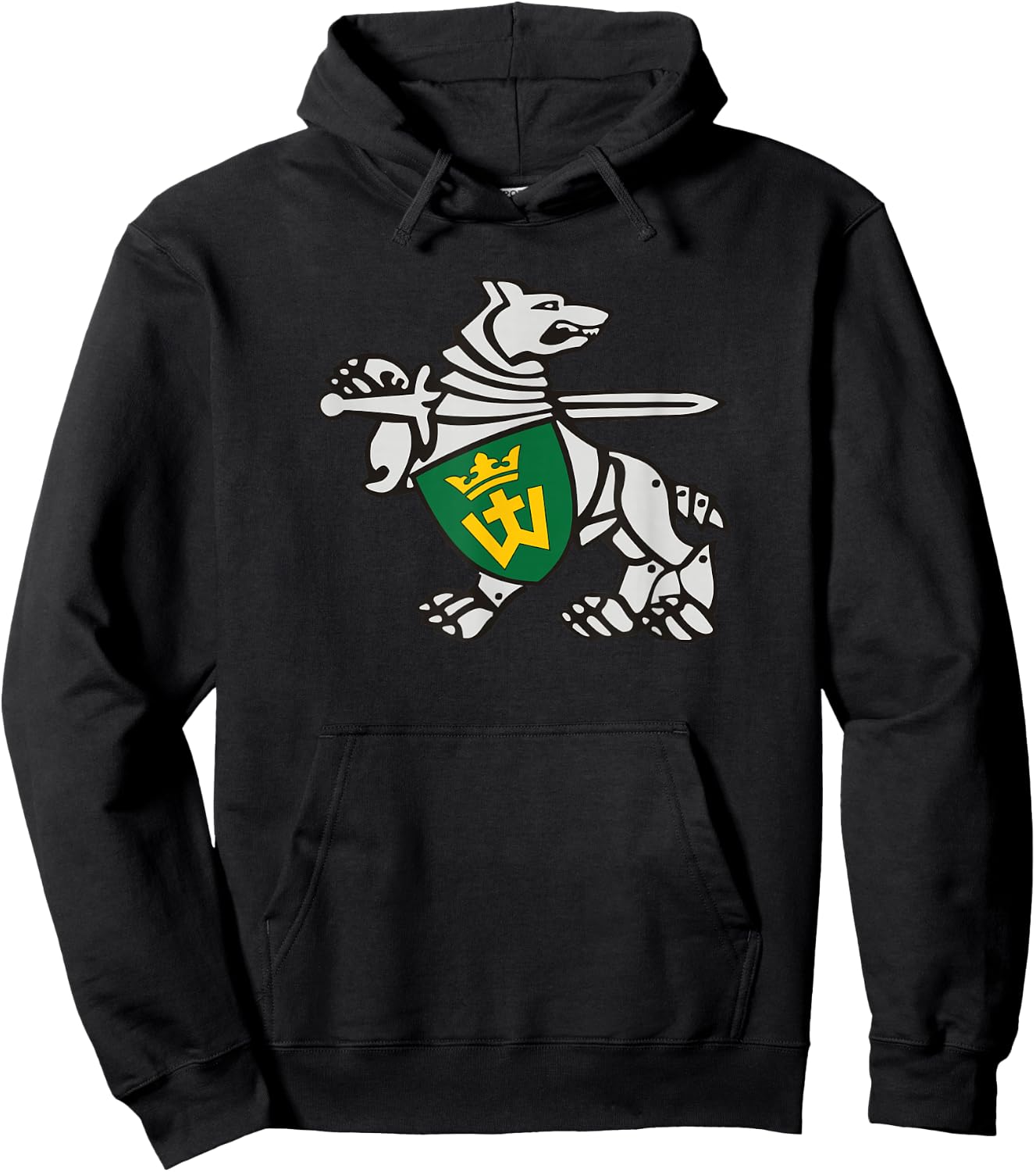 Iron Wolf Mindaugas by Lithuania Strong Hoodie - Hoodie | Black