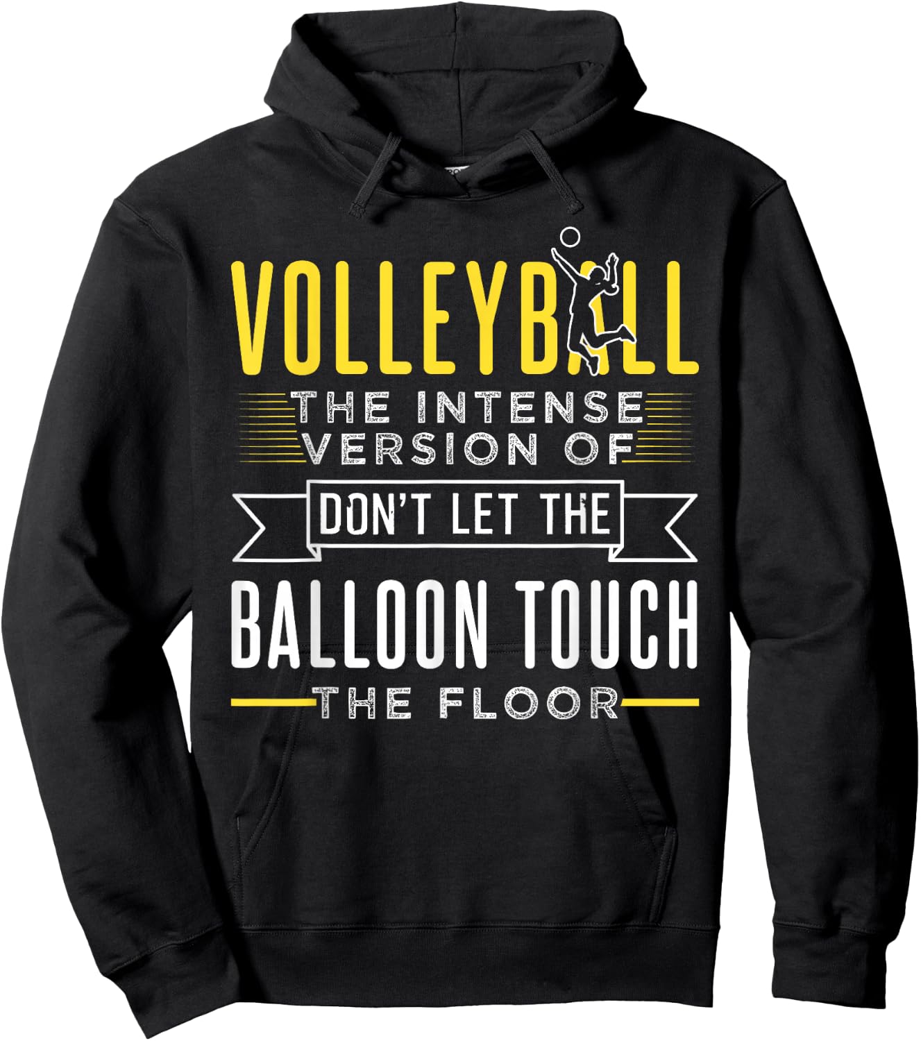 Funny Volleyball Design For Player Hoodie - Hoodie | Black