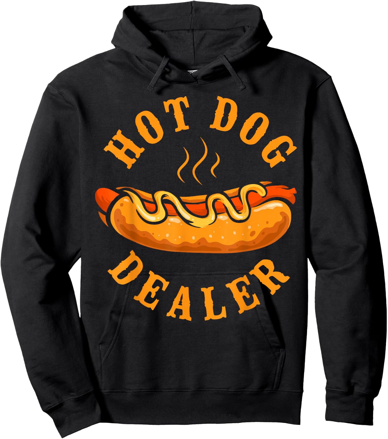 Hot Dog Adult Hot Dog Dealer Hoodie - Hoodie | Black