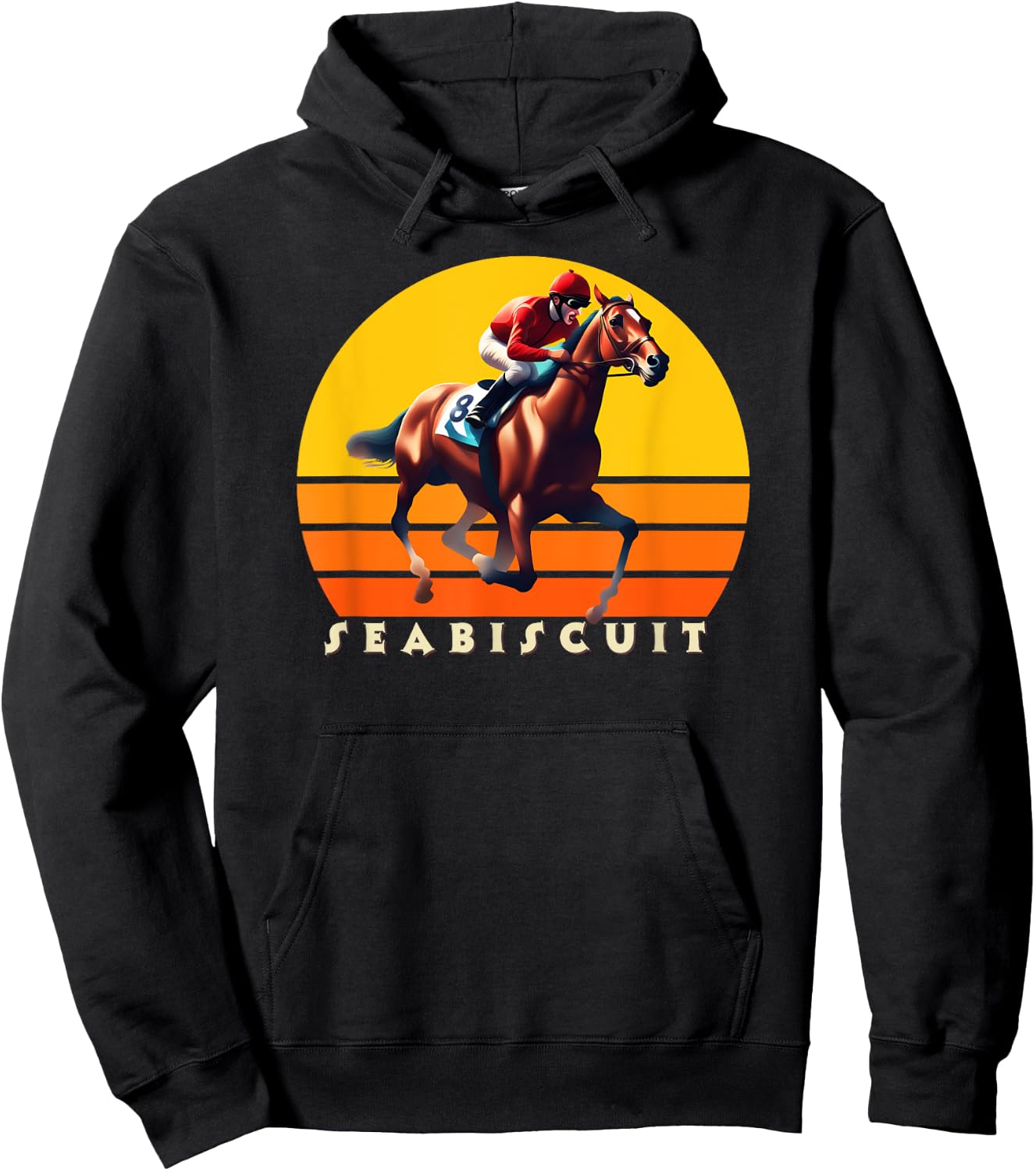 Seabiscuit Horse, Horse Racing, Del Mar, Santa Anita Shirt Hoodie - Hoodie | Black