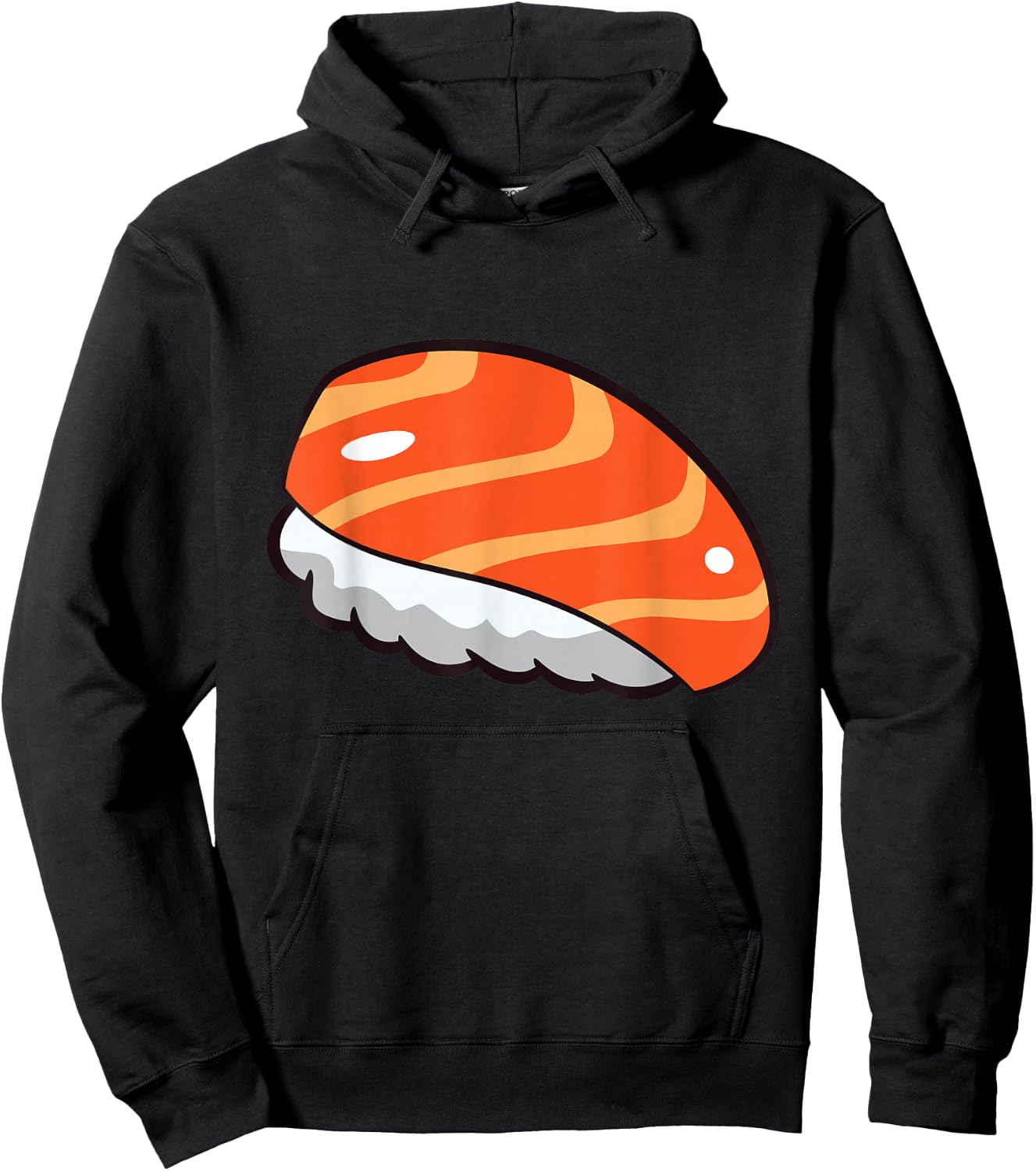 Kawaii Nigiri Sushi Funny Sushi Costume Cute Salmon Sushi Hoodie - Hoodie | Black