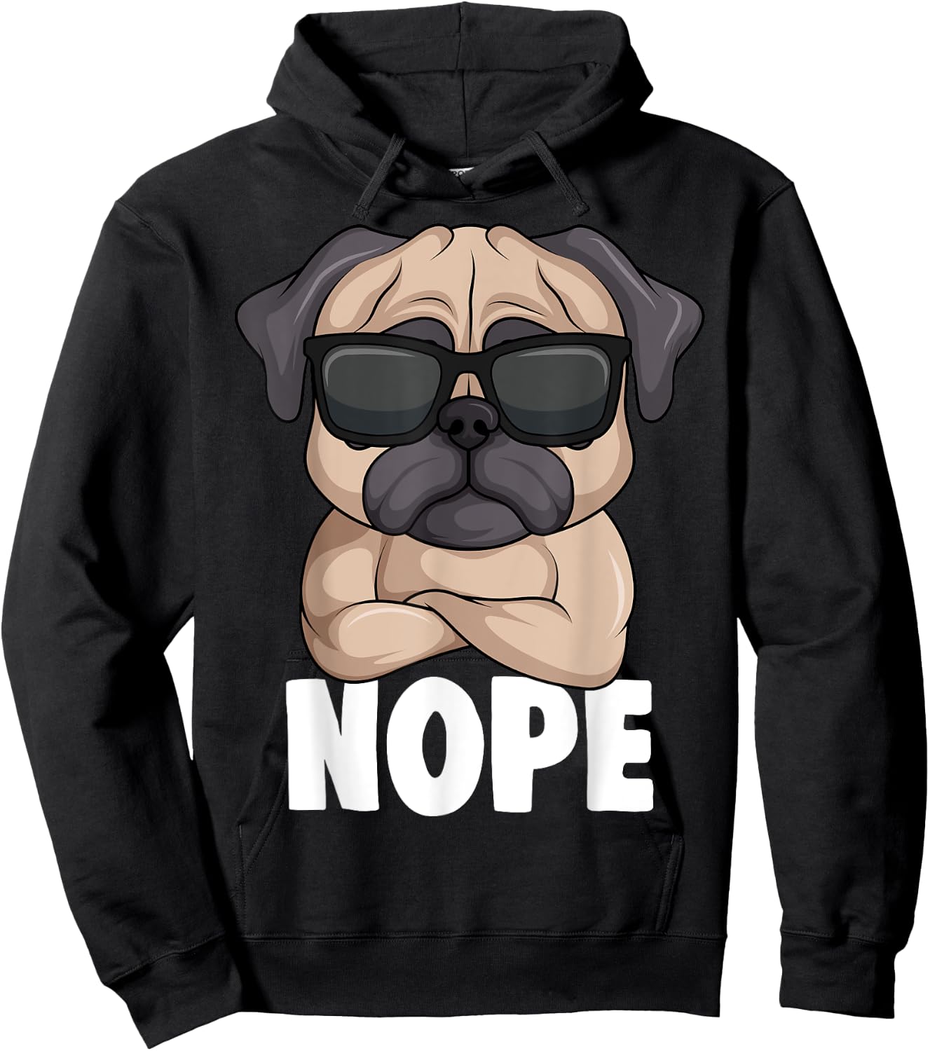 Pug Lover Dog Kids Boys Girls Hoodie - Hoodie | Black