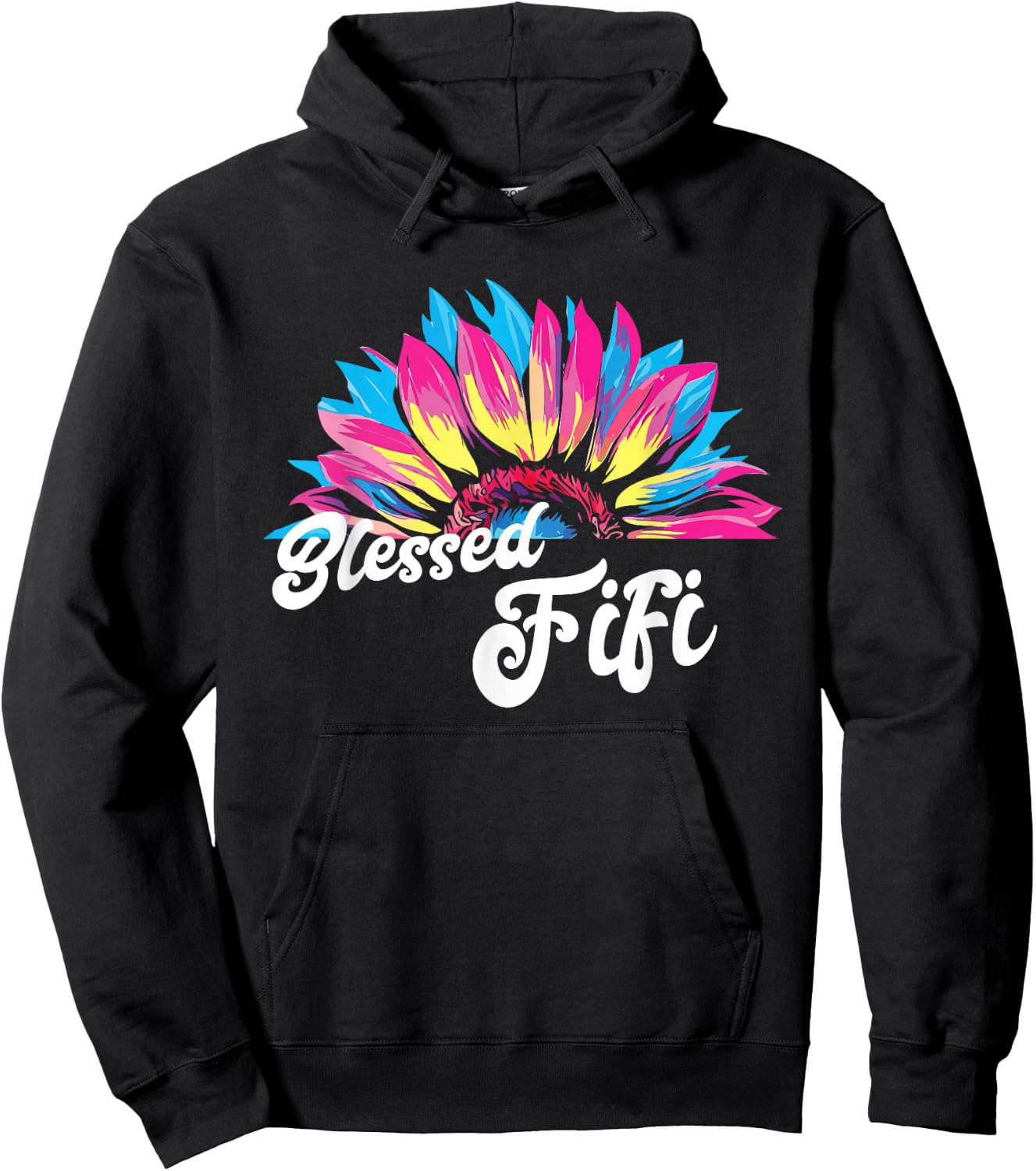 Blessed FIFI Happy Mother's Day Cute Sunshine Kind Love Fun Women Hoodie - Hoodie | Black