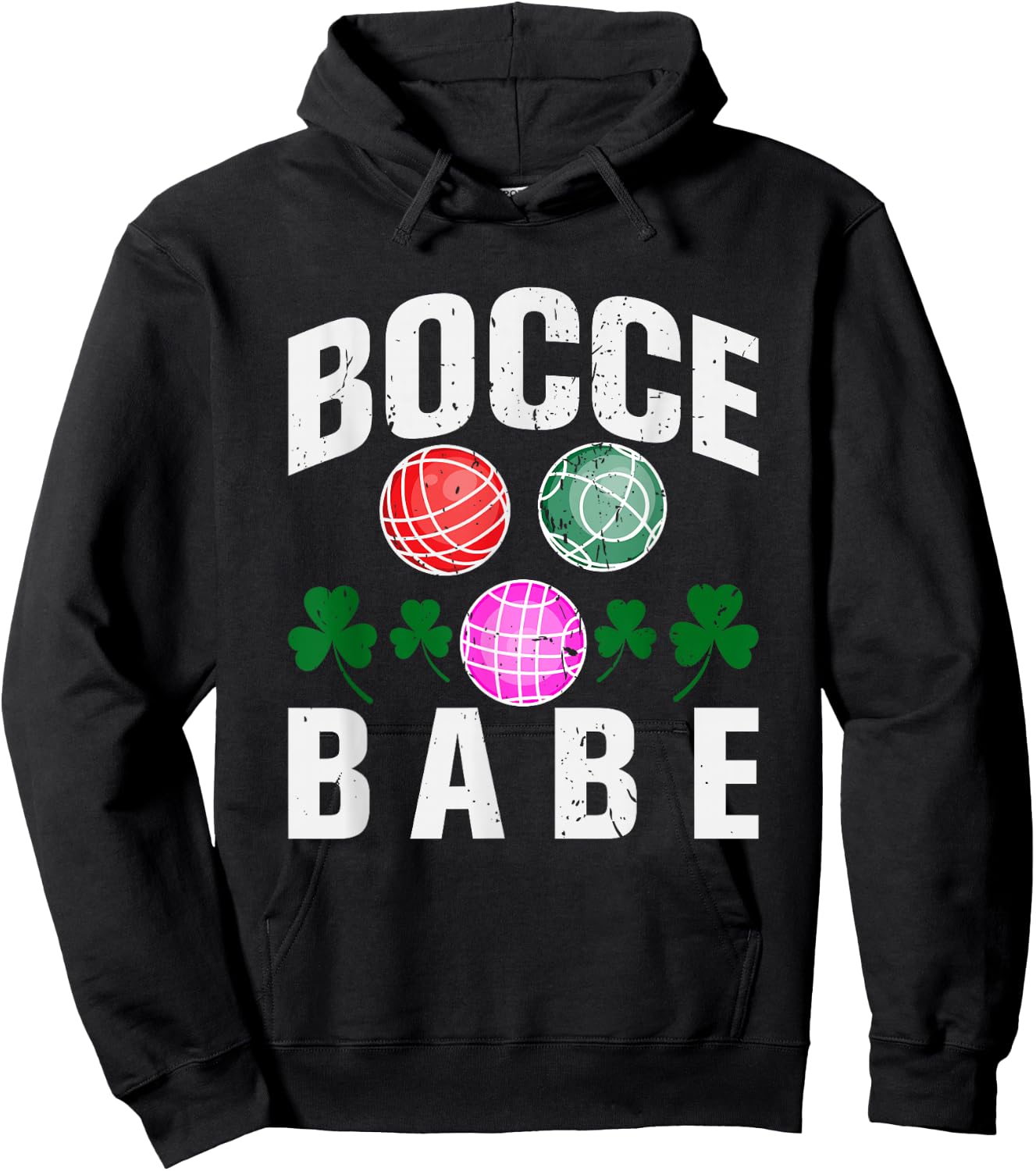 Bocce Babe Funny Bocce Ball Hoodie - Hoodie | Black