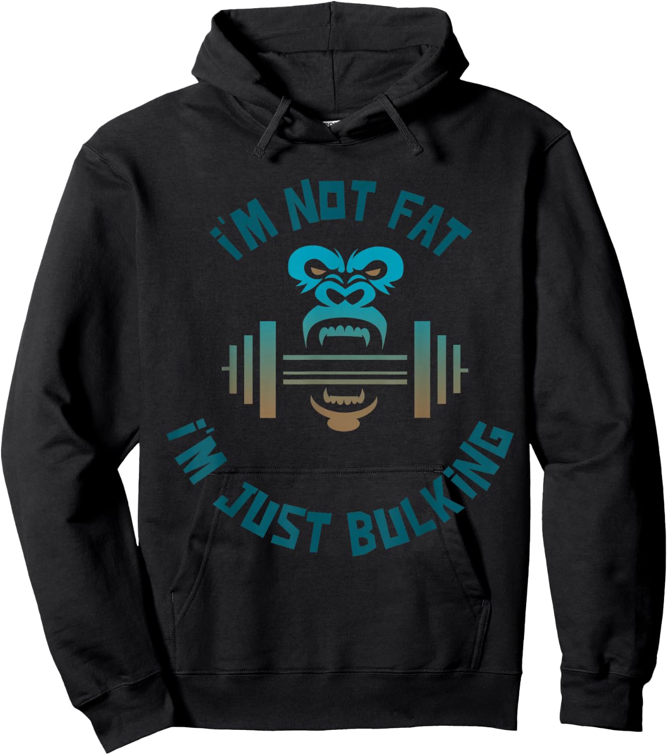 I'm not Fat I'm just bulking Hoodie - Hoodie | Black