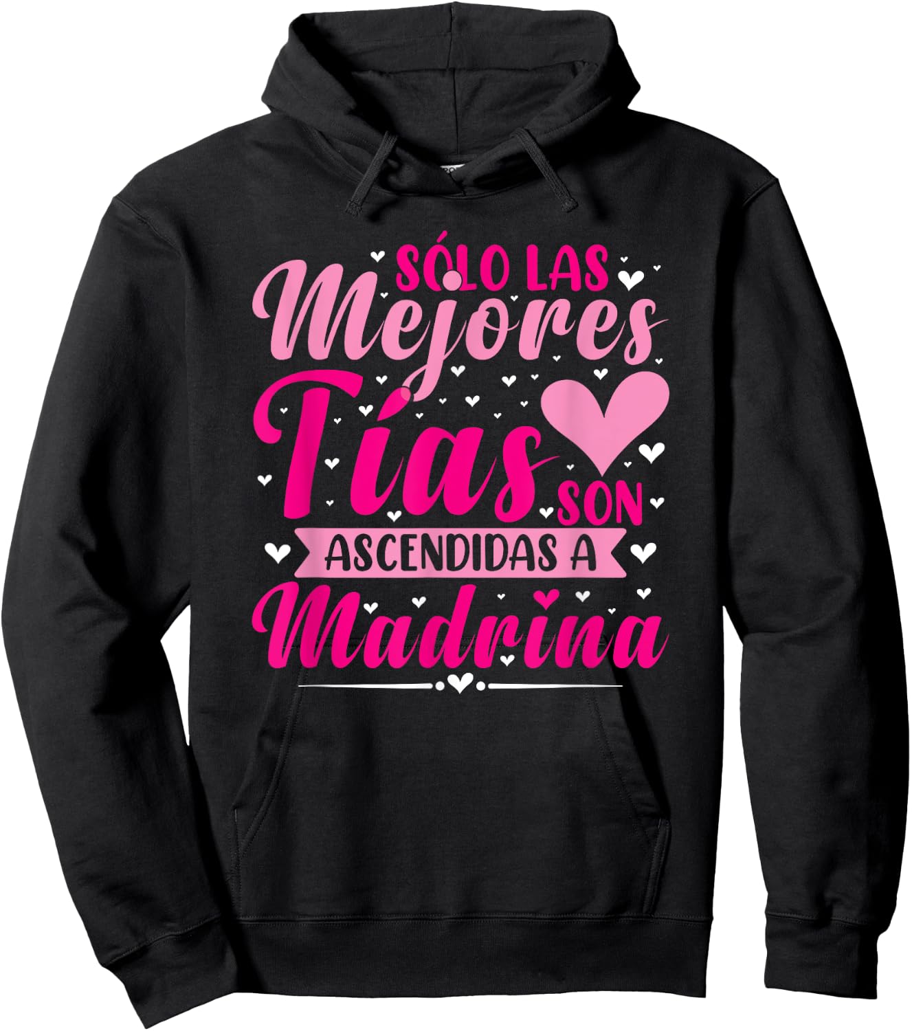 Tía Madrina Bautizo Hoodie - Hoodie | Black
