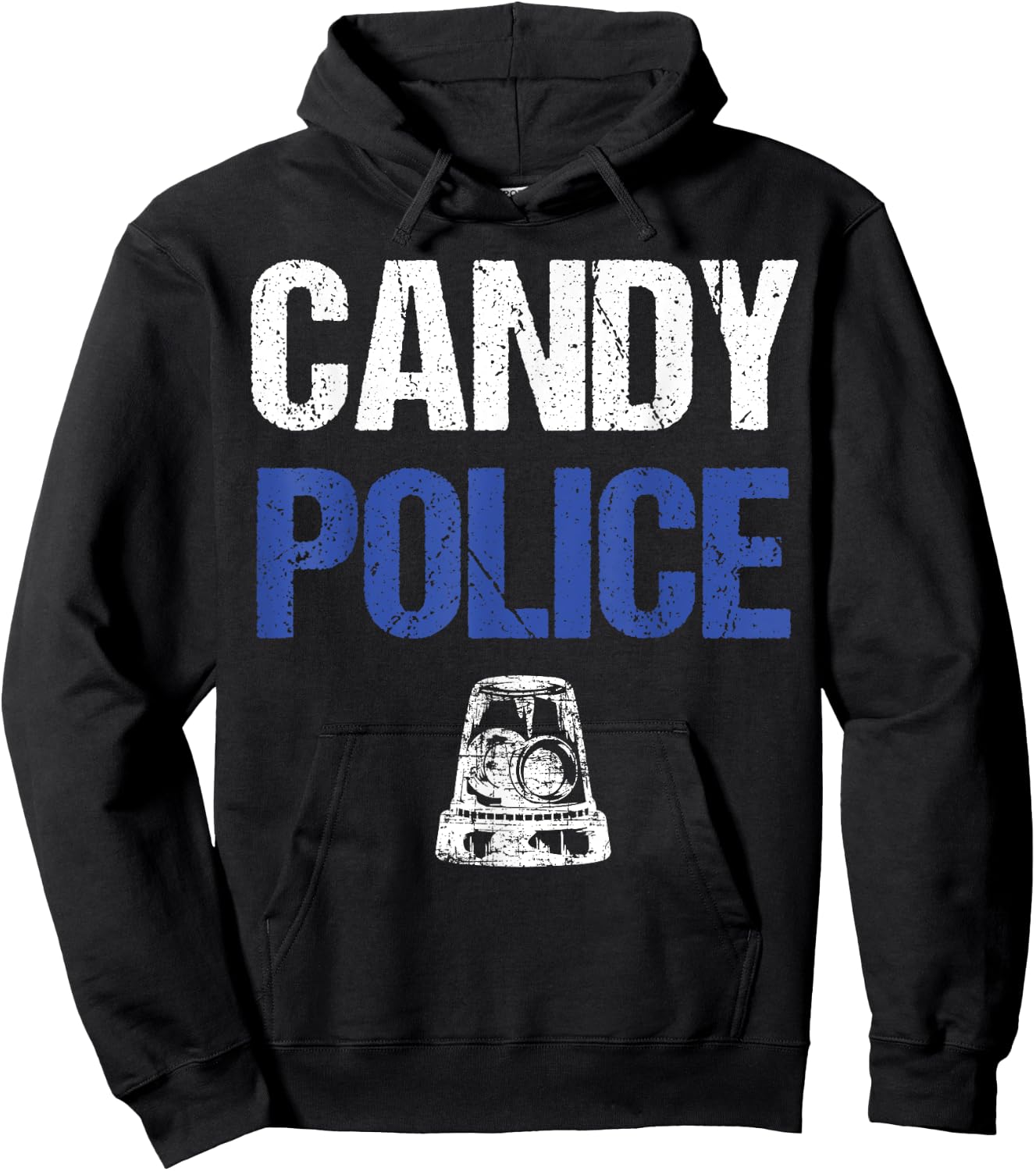 Candy Police Funny Halloween Gift Kids Boys Men Women Hoodie - Hoodie | Black