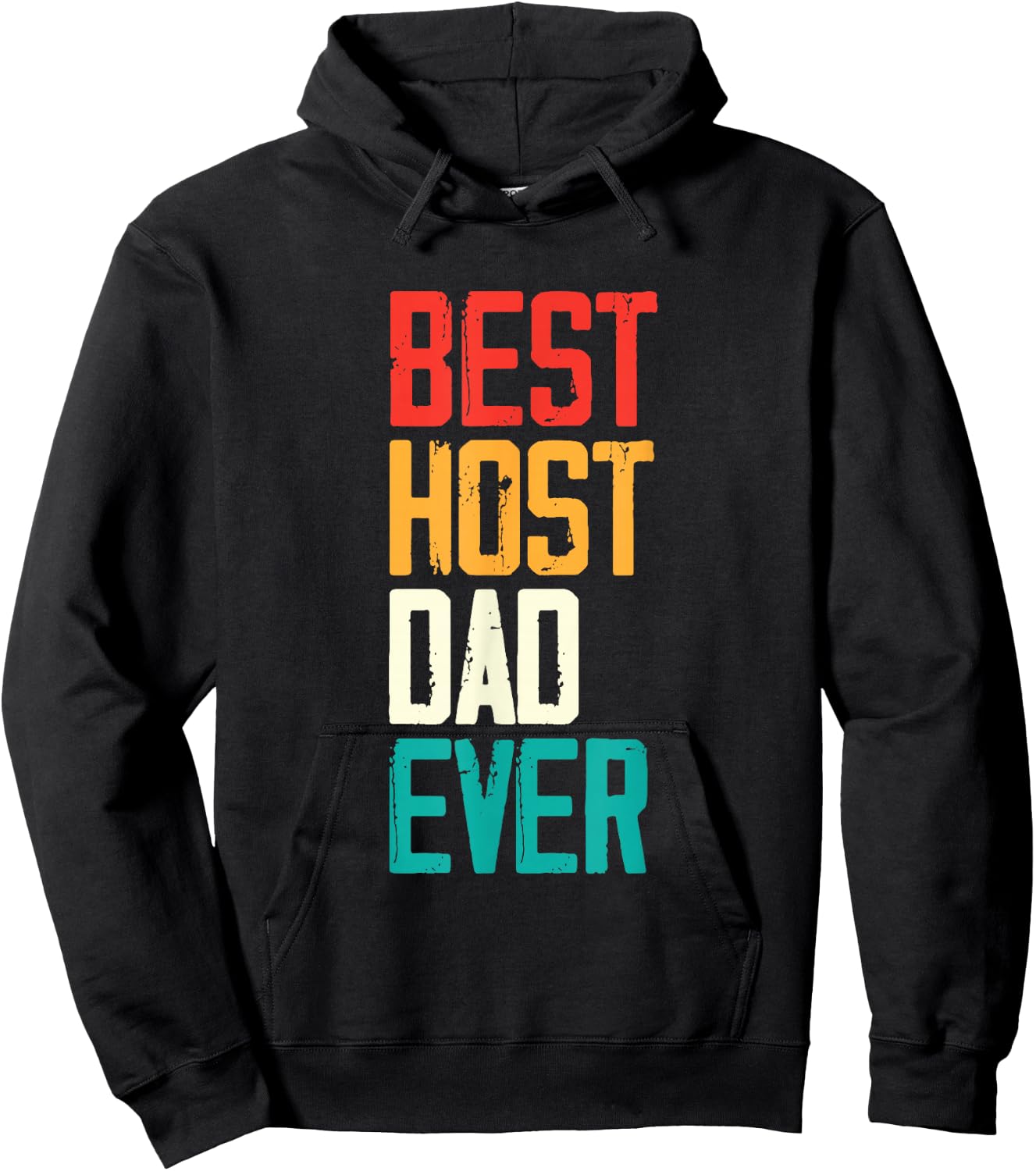Foreign Exchange Student Study Abroad Best Host Dad Ever Hoodie - Hoodie | Black