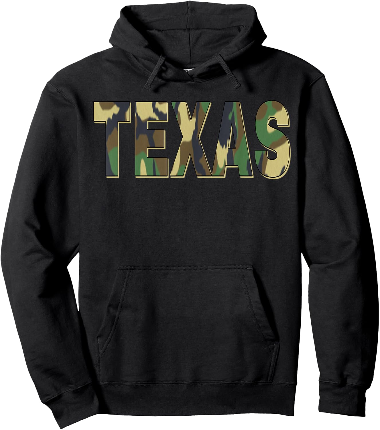 Texas Camouflage Men, Women & Kids Camo Texas Hoodie - Hoodie | Black