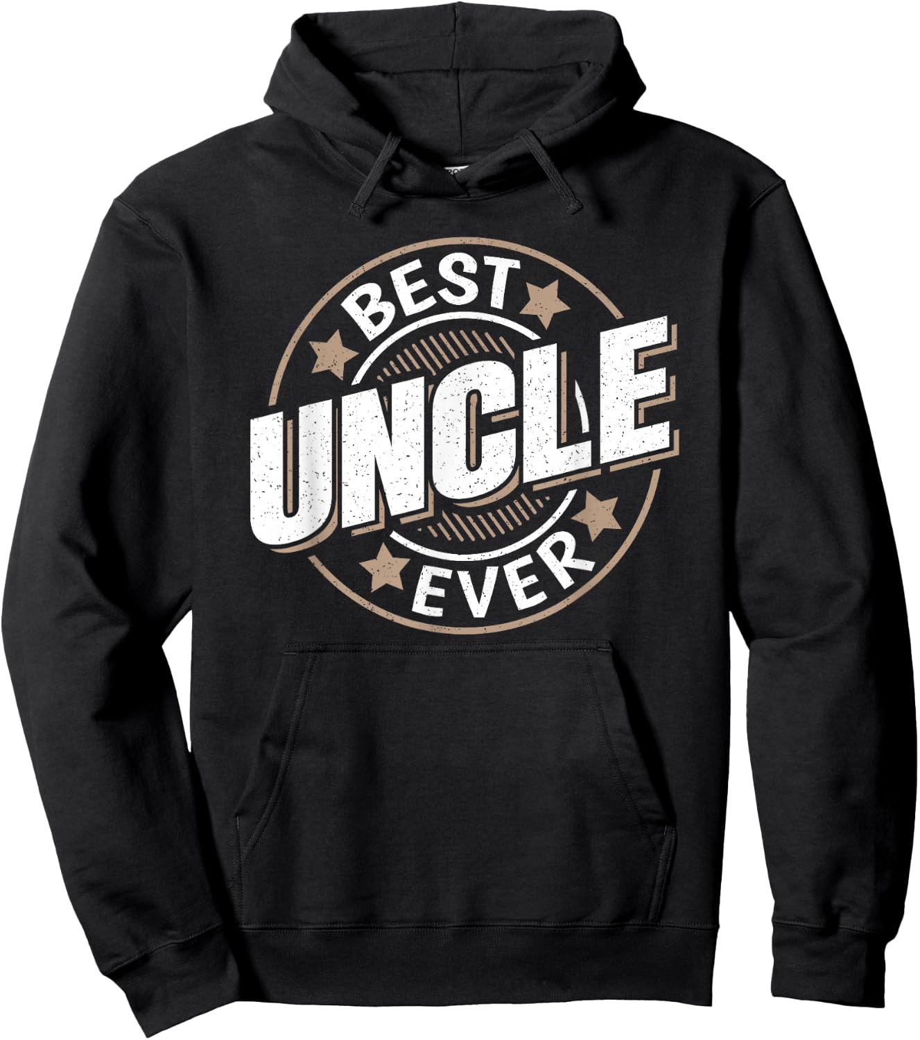 Best Uncle Ever Funny Uncle Graphic Hoodie - Hoodie | Black