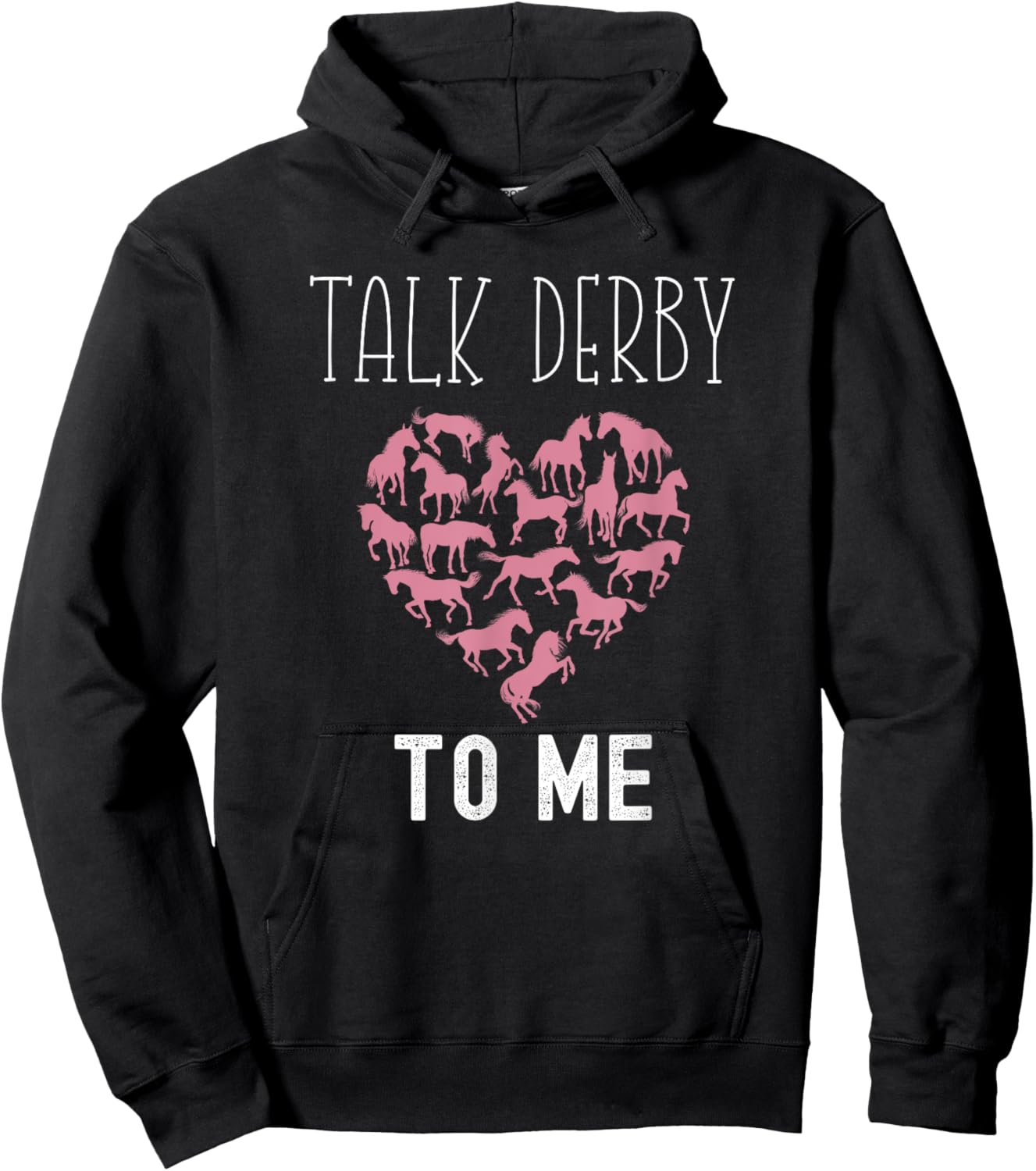 Talk Derby To Me Horse Racing Fan Funny Derby Day Hoodie - Hoodie | Black