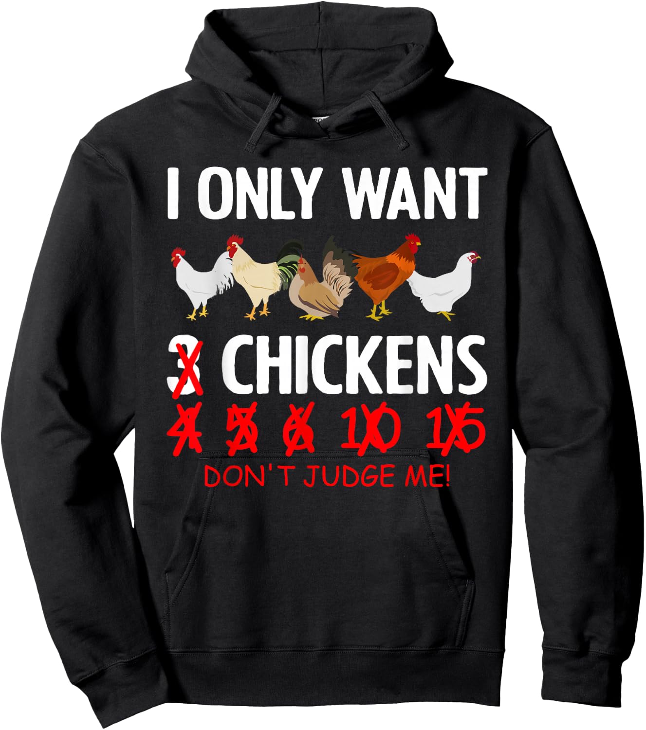 Funny Chicken Design Women Poultry Chicken Lovers Hoodie - Hoodie | Black