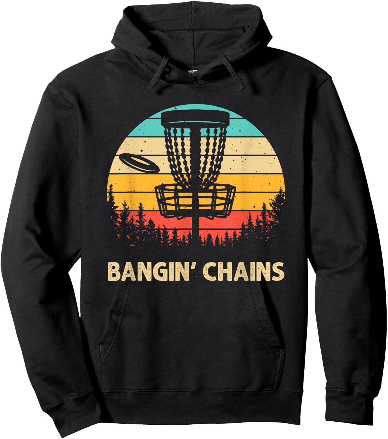 Funny Disc Golf Design Women Kids Disc Golf Player Hoodie - Hoodie | Black