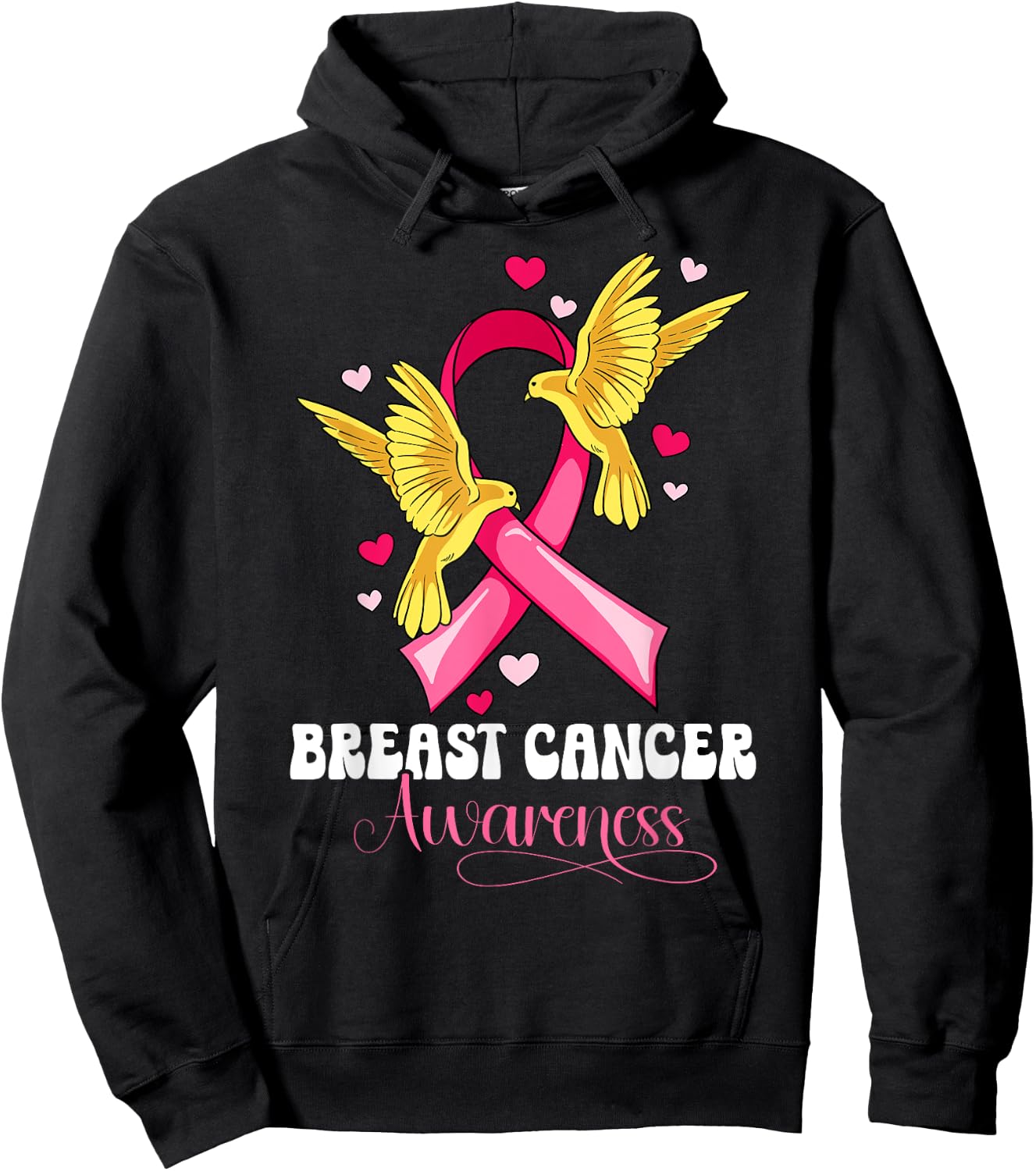 Breast Cancer Awareness Hoodie - Hoodie | Black