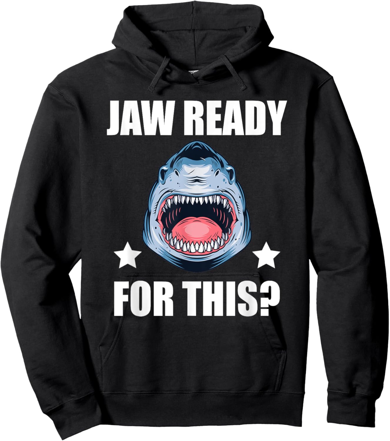 Shark Jaw Love Ocean Fish Wildlife Costume | & Hoodie - Hoodie | Black