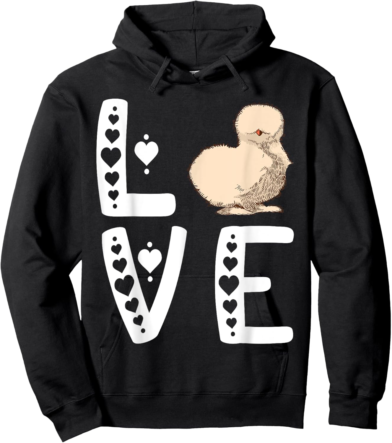 Silkie Chicken Silkie Chicken Lover Love Silky Chicken Hoodie - Hoodie | Black