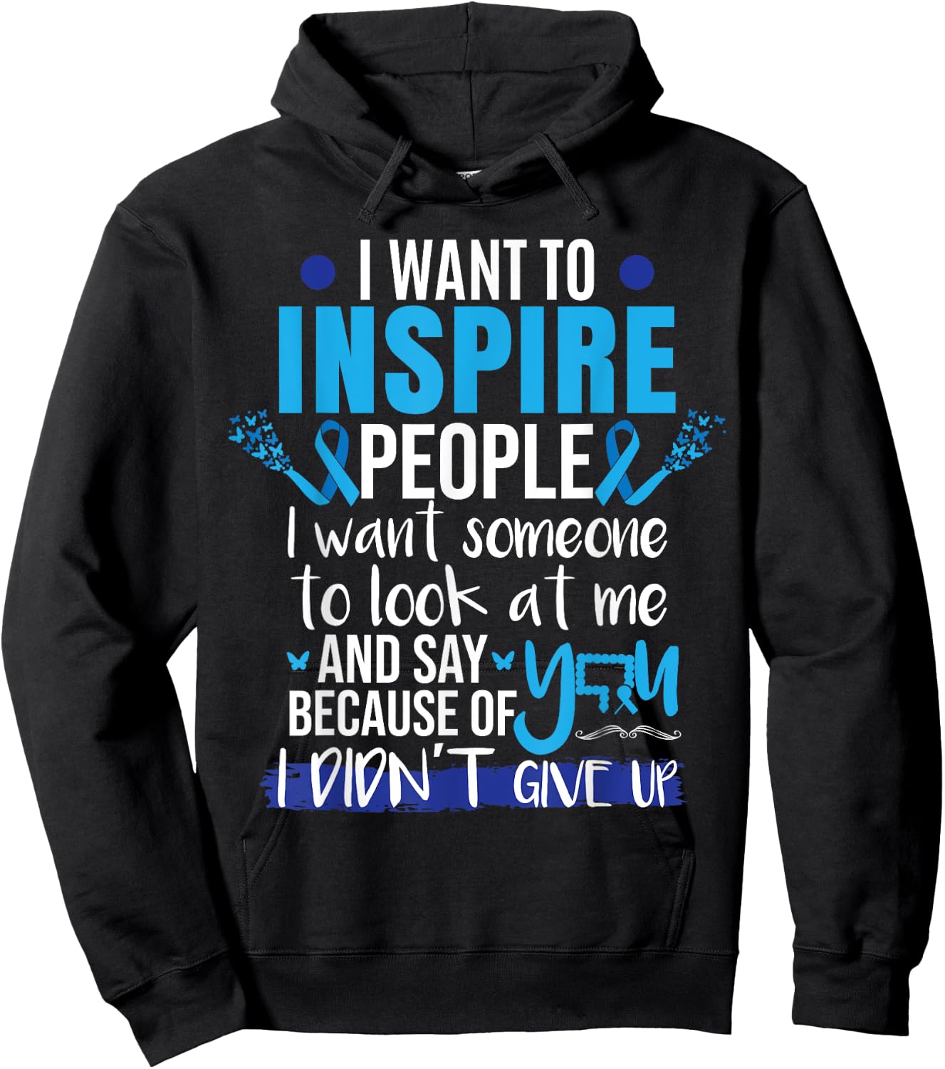 Colon Cancer Survivor Hoodie - Hoodie | Black