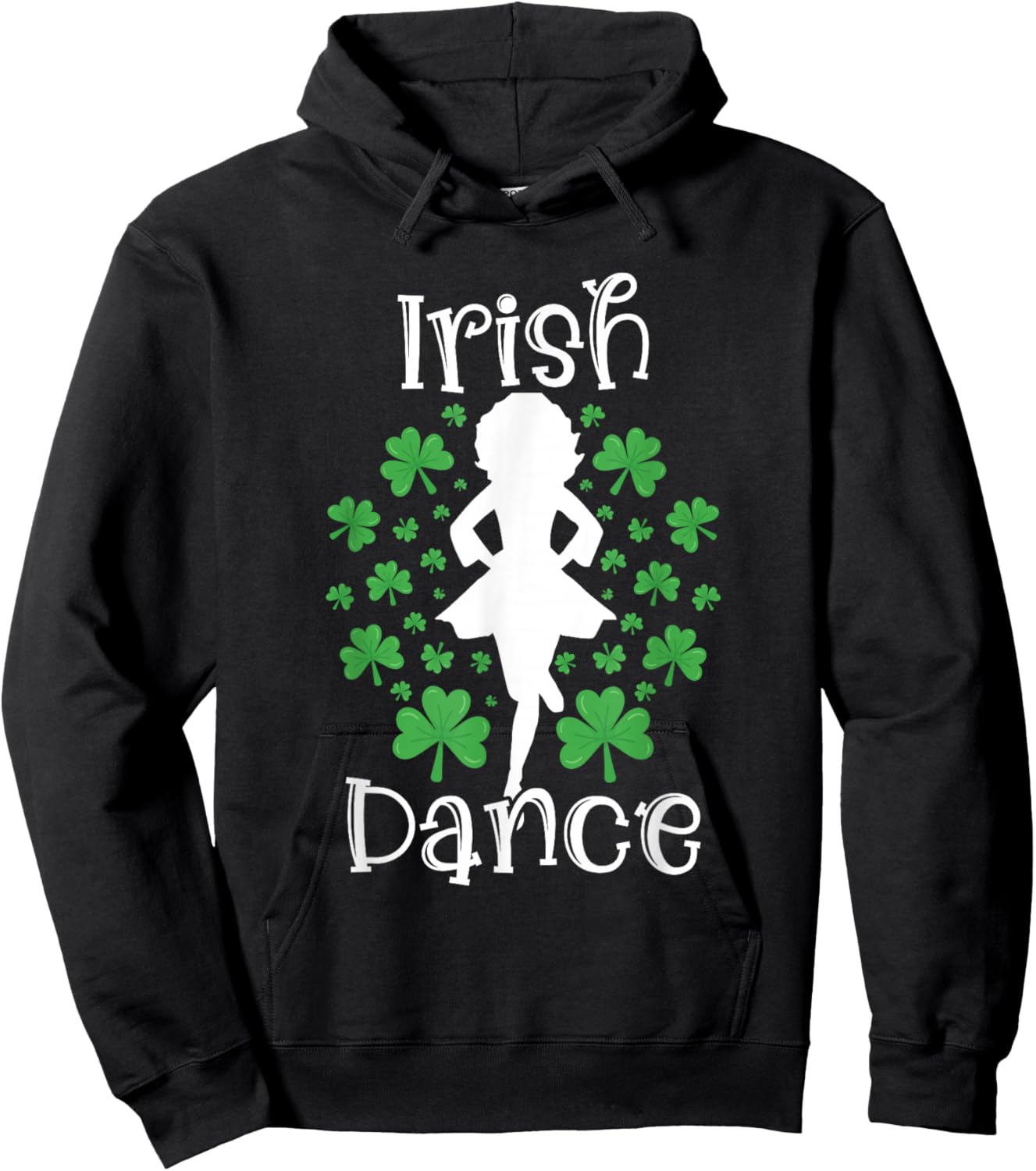 Irish Dance St Patricks Day Reel Girl Irish Step Dance Shoes Hoodie - Hoodie | Black