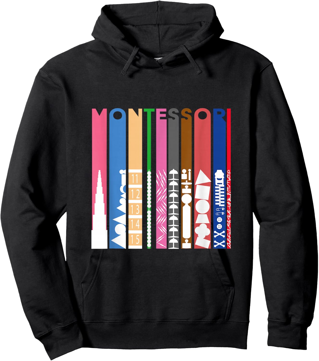 Montessori Colors Hoodie - Hoodie | Black