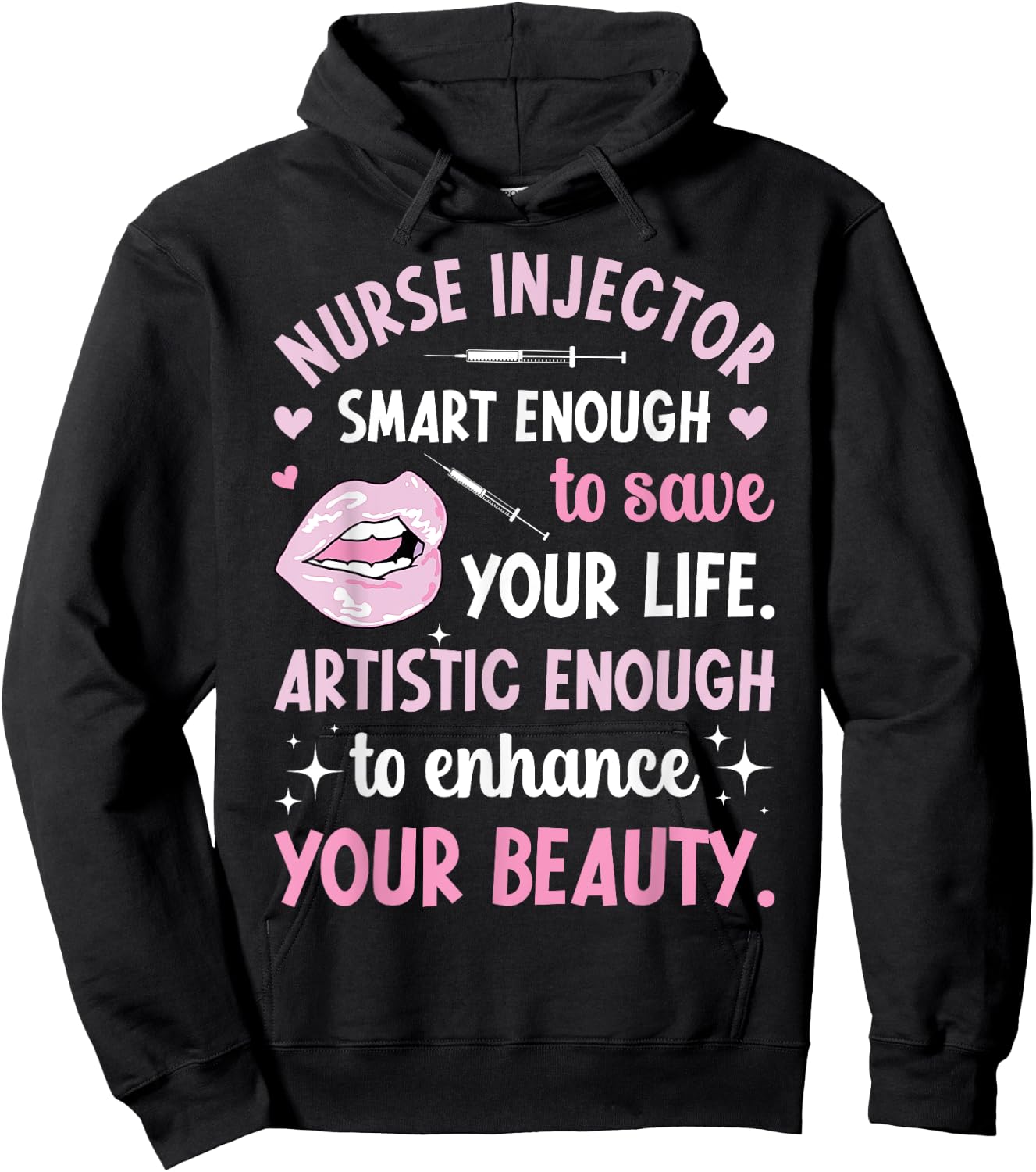 Nurse Injector Appreciation Aesthetic Nurse Injector Hoodie - Hoodie | Black