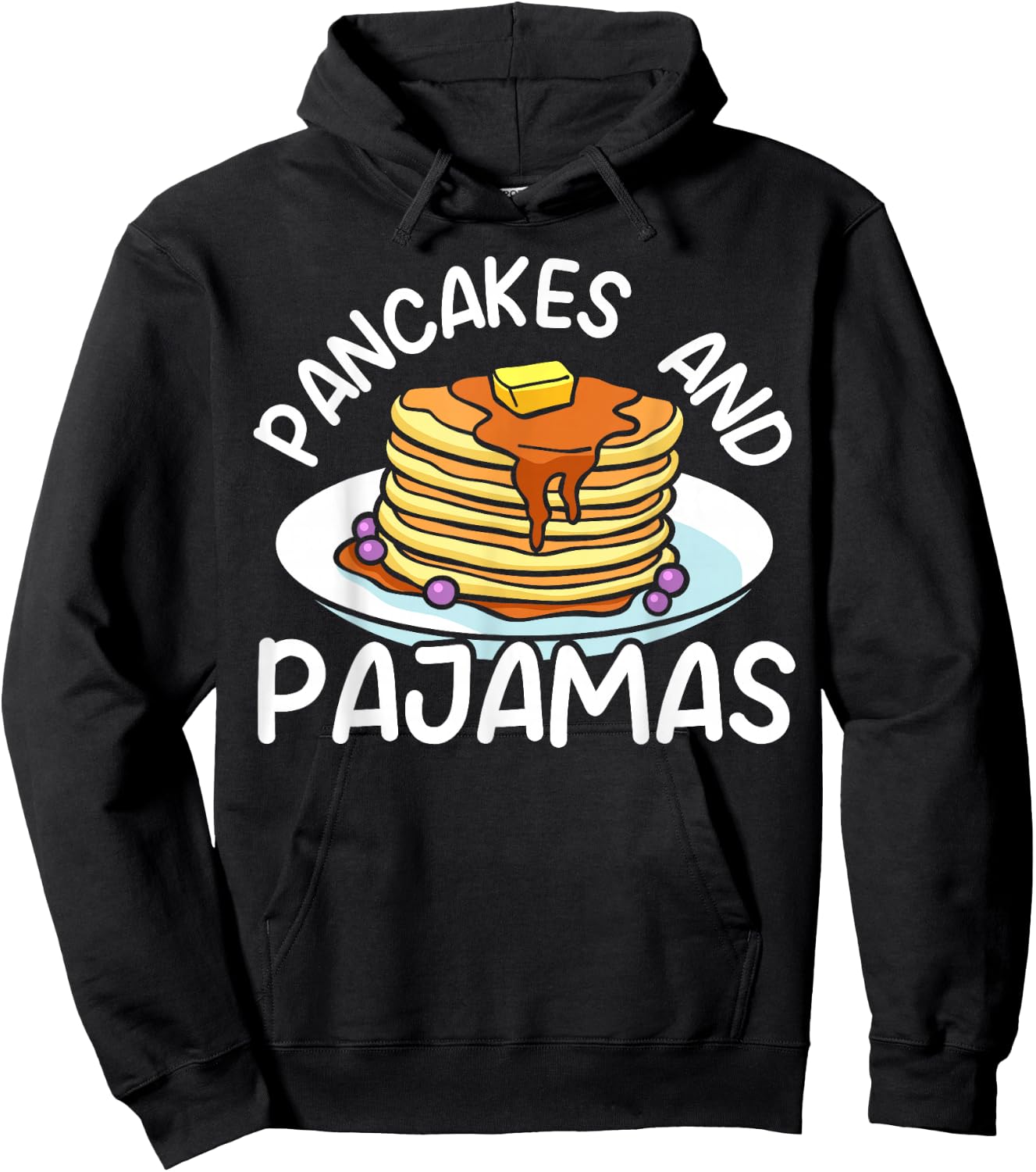 Pancakes And Pajamas Food Lover Pancake Maker Hoodie - Hoodie | Black