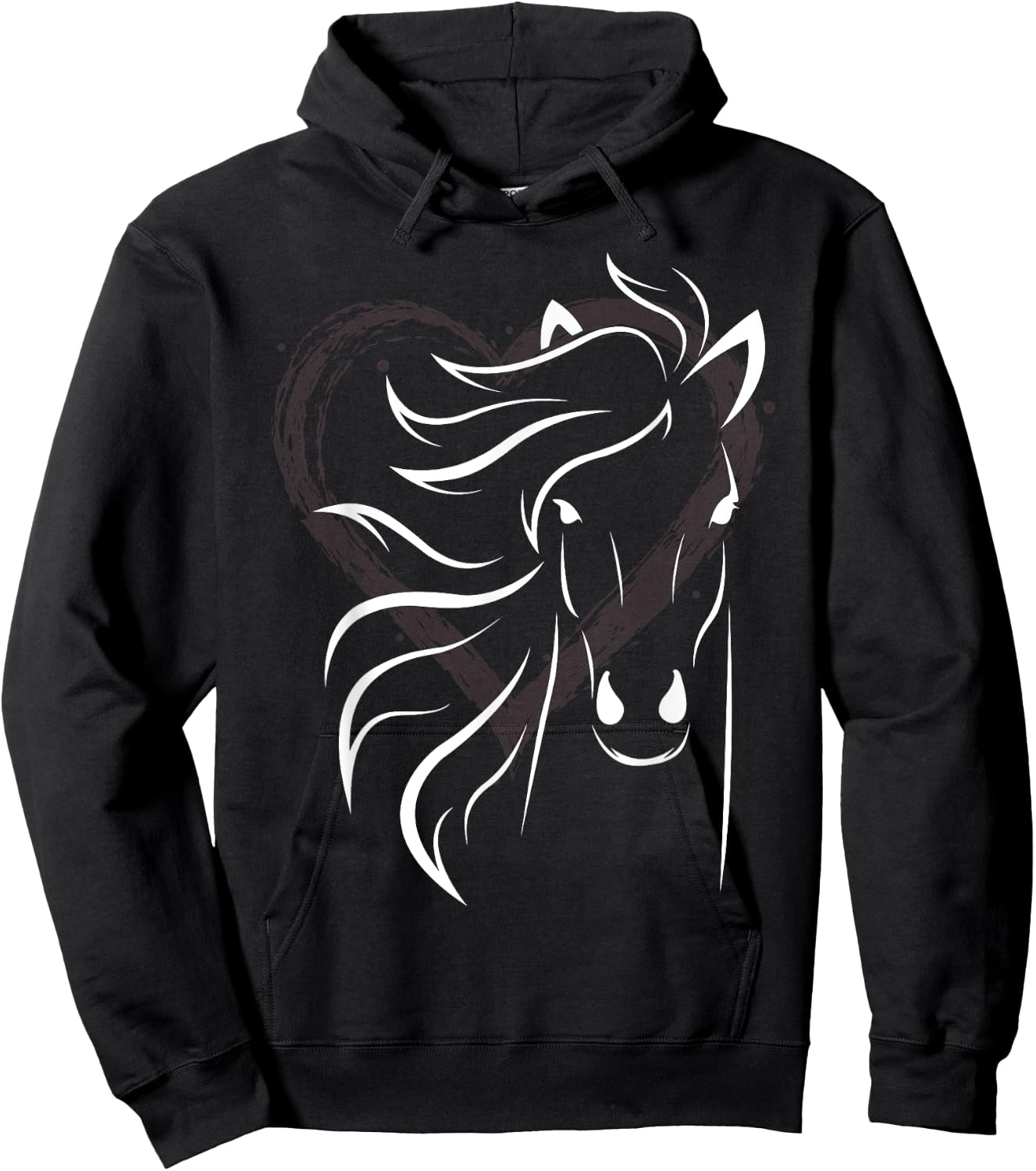 Women's horse shirt for riders and lovers of horses Hoodie - Hoodie | Black