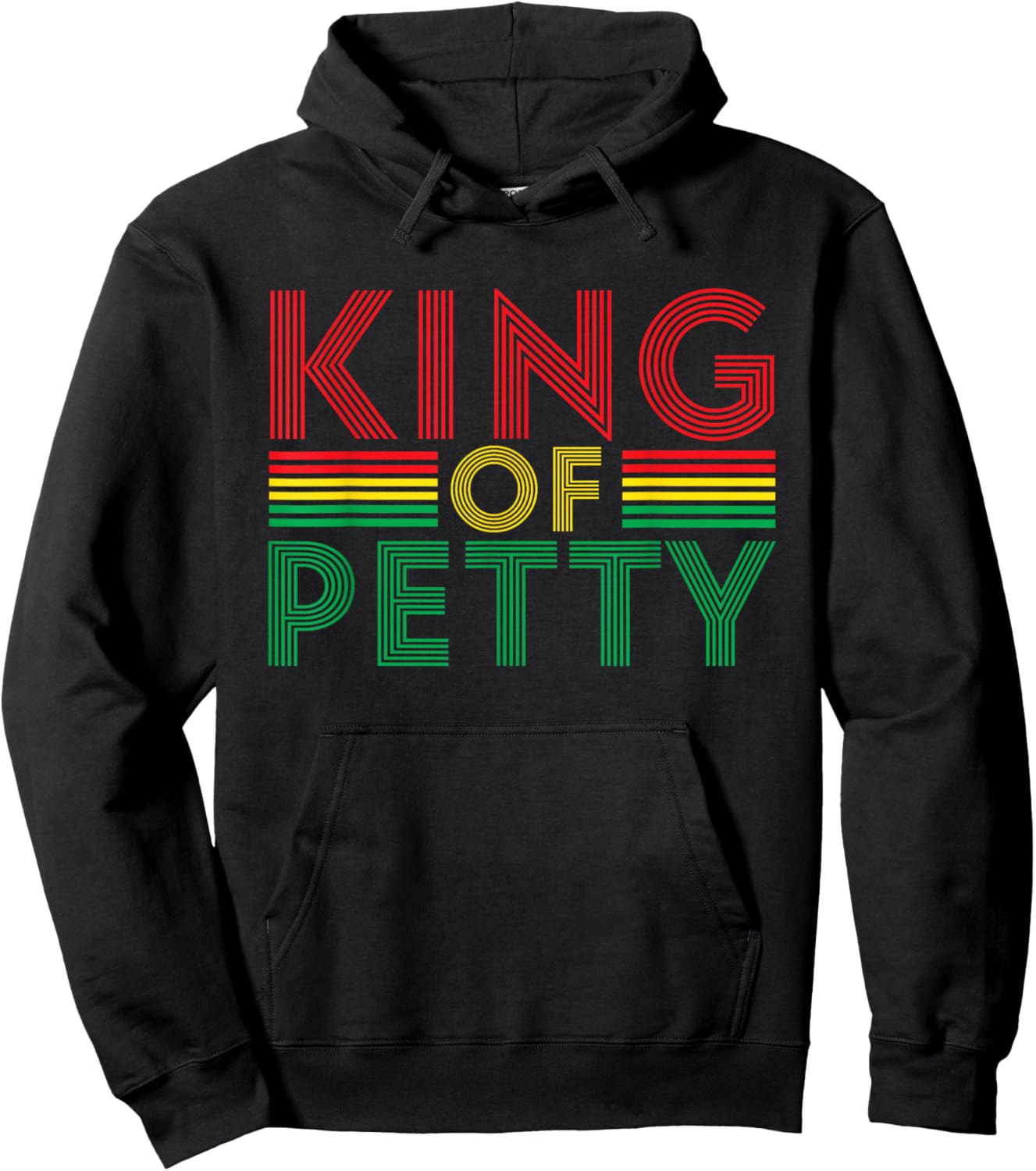 King of Petty Afrocentric African American Juneteenth Hoodie - Hoodie | Black