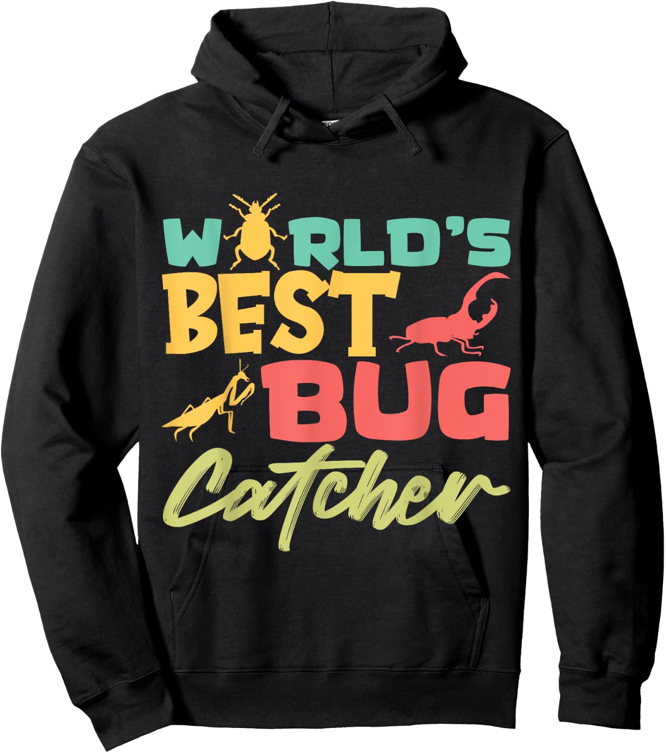 World's best Bug Catcher Entomologist Insects for Boys Girls Hoodie - Hoodie | Black