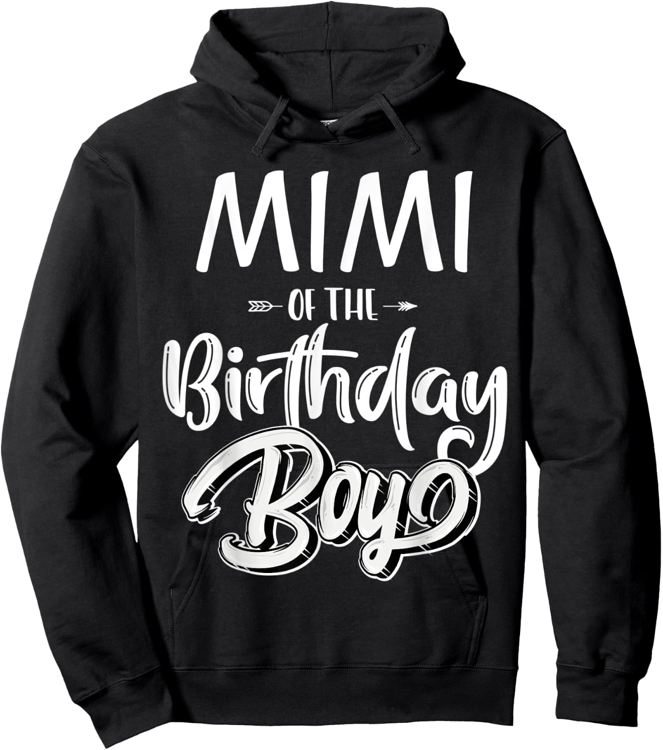 Mimi of The Birthday Boy Family Matching Party Grandma Women Hoodie - Hoodie | Black