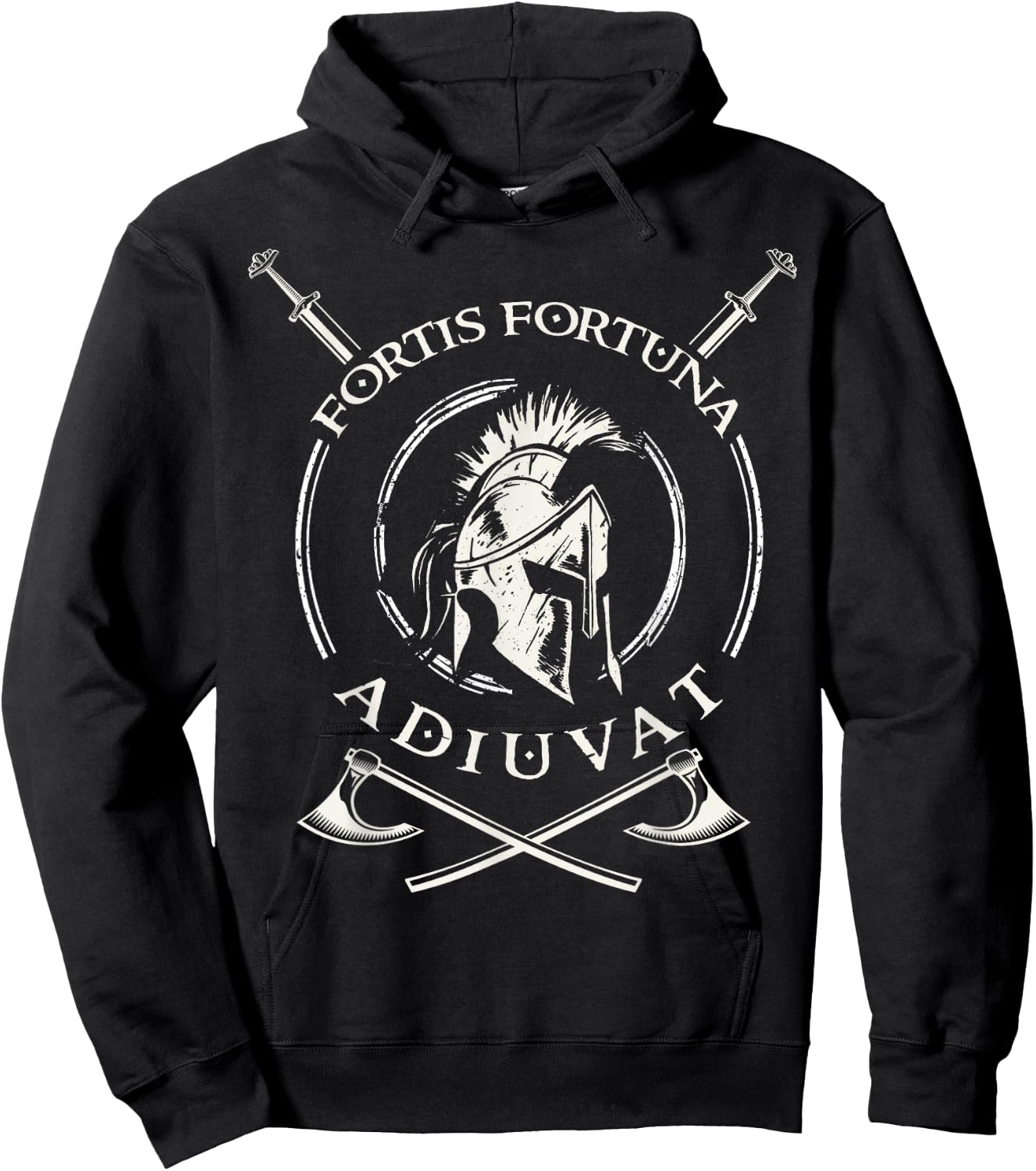Fortis Fortuna Adiuvat - Latin - Fortune Favors The Brave Hoodie - Hoodie | Black