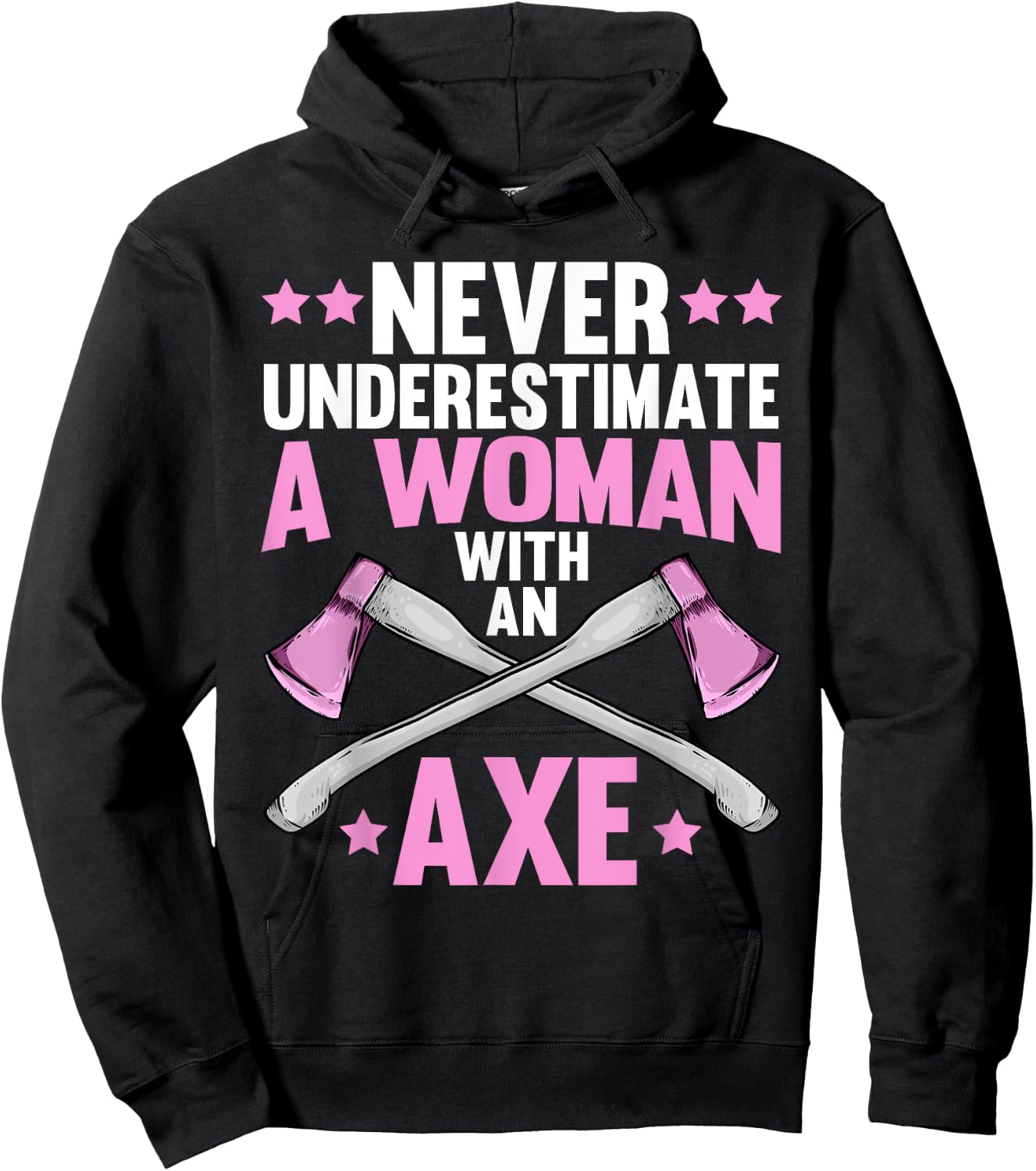 Cool Axe Throwing Girls Ax Thrower Tree Lumberjack Hoodie - Hoodie | Black