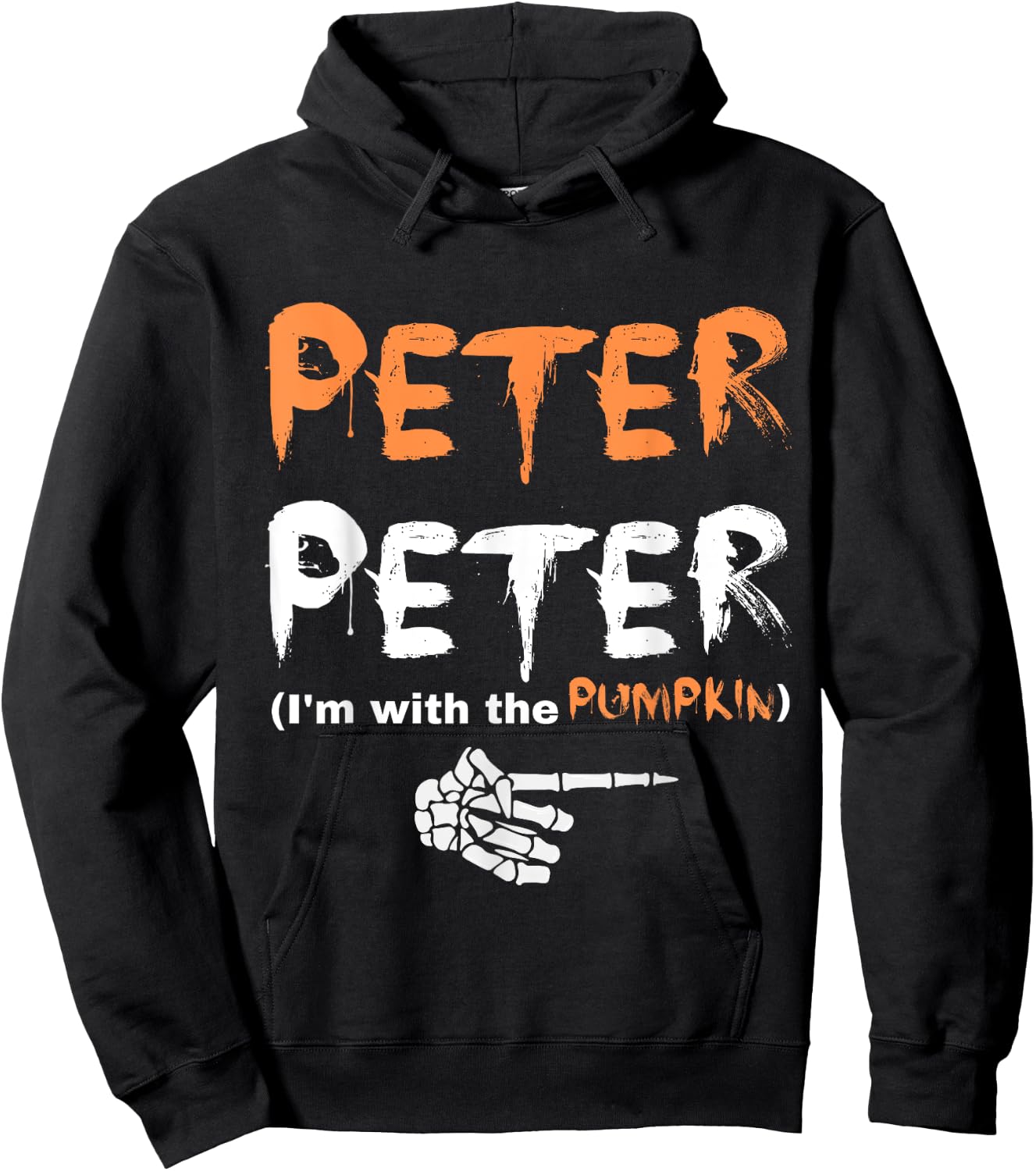 Peter Pumpkin Eater Halloween Matching Couples Costume Hoodie - Hoodie | Black
