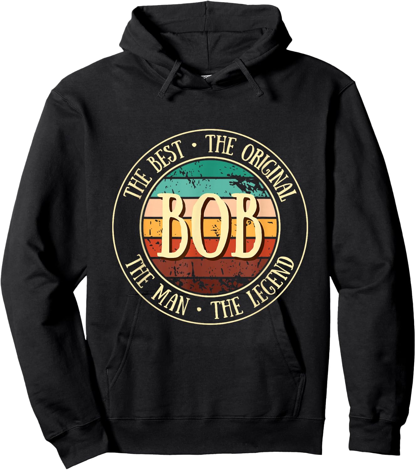 Bob Legend Vintage Gift Funny Name Gifts Hoodie - Hoodie | Black