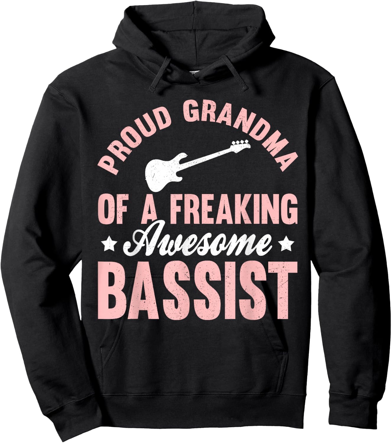Bassist Bass Guitar Player Bass Guitarist Grandma Hoodie - Hoodie | Black