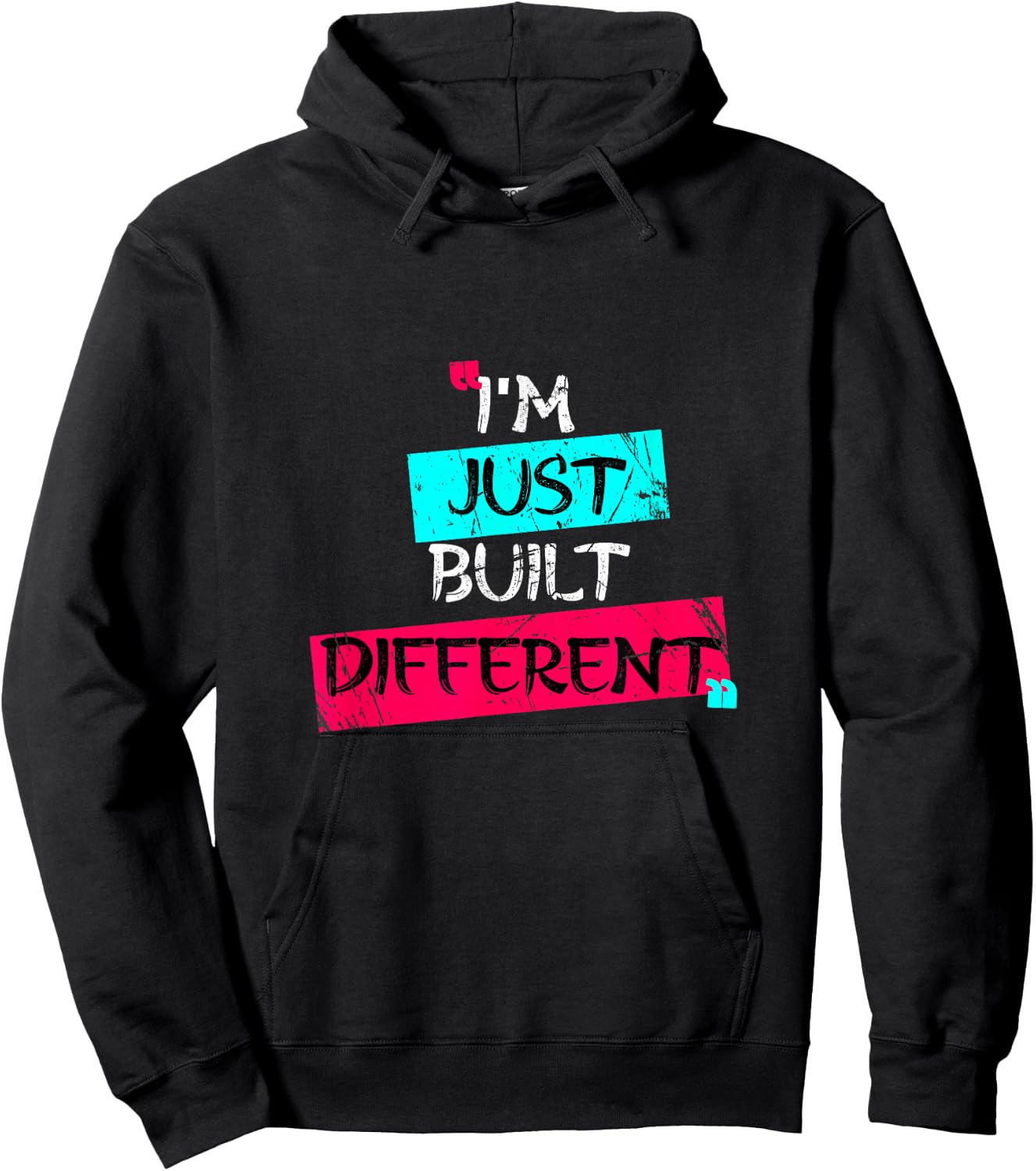 I'm Just Built Different Hoodie - Hoodie | Black