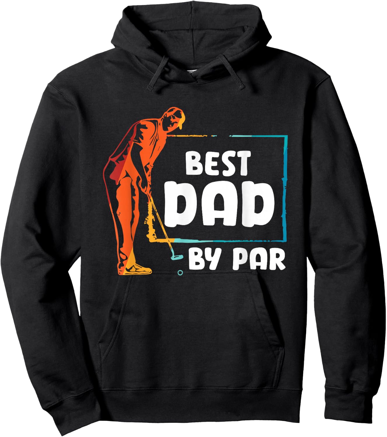 Golf Golfer Best Dad by par Hoodie - Hoodie | Black