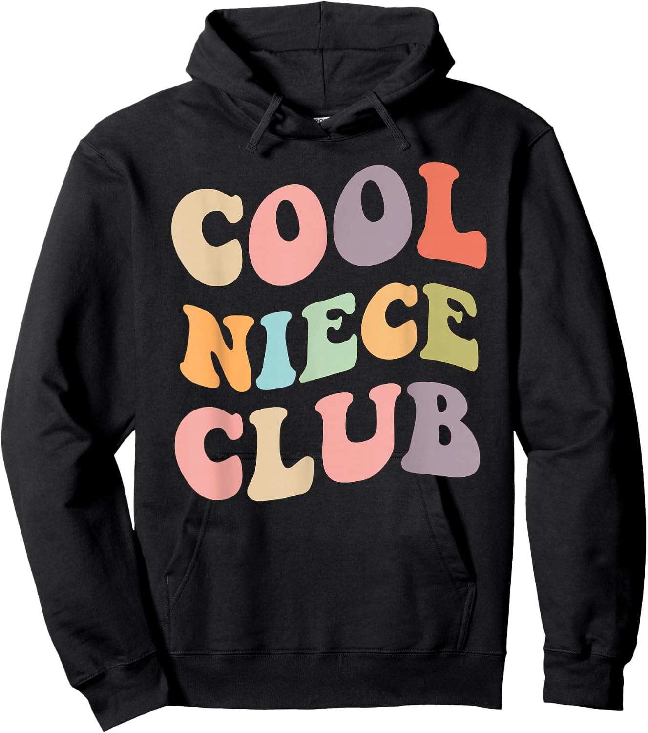Cool Niece Club- Family Matching graphics Hoodie - Hoodie | Black