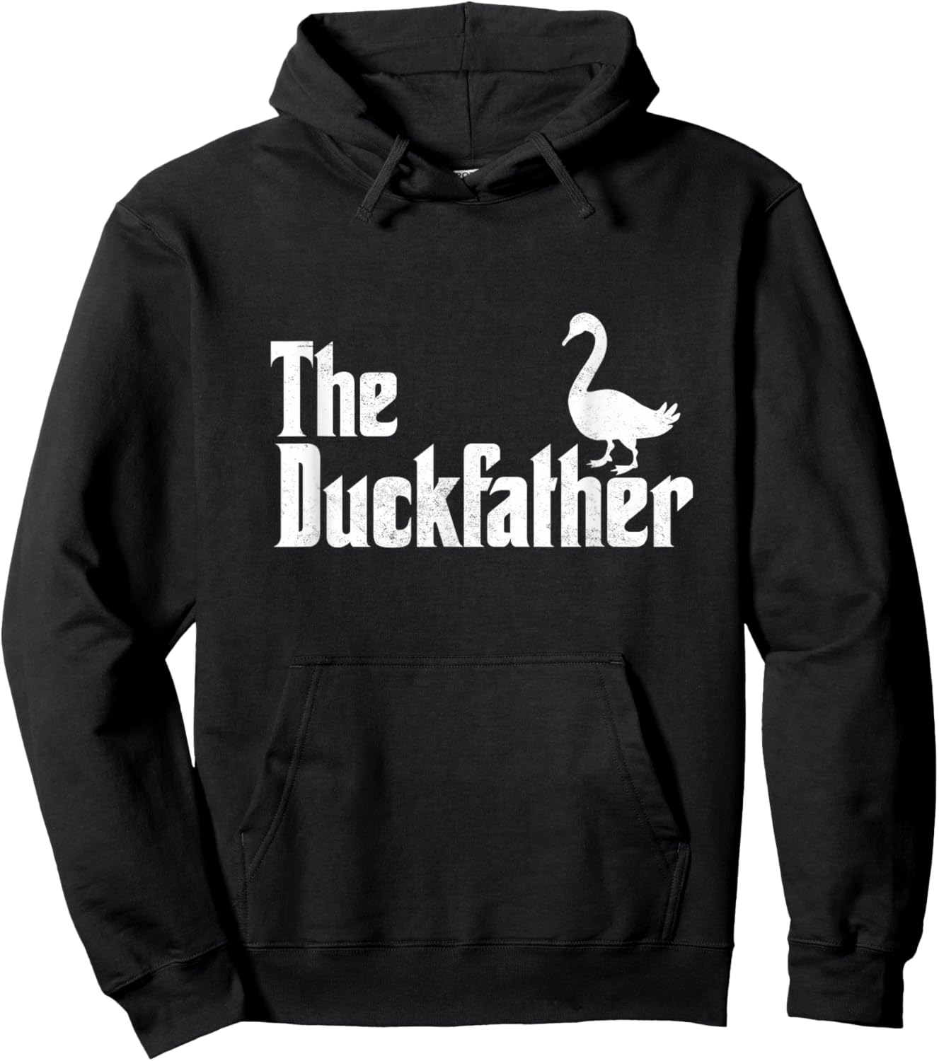 The Duck Father Duck Lover Quack Dad Fathers Day Goose Lover Hoodie - Hoodie | Black