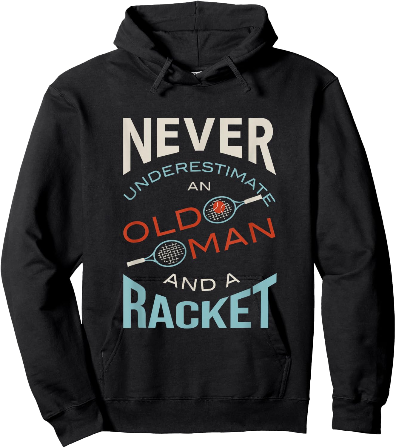 Funny Tennis Humor Hoodie - Hoodie | Black