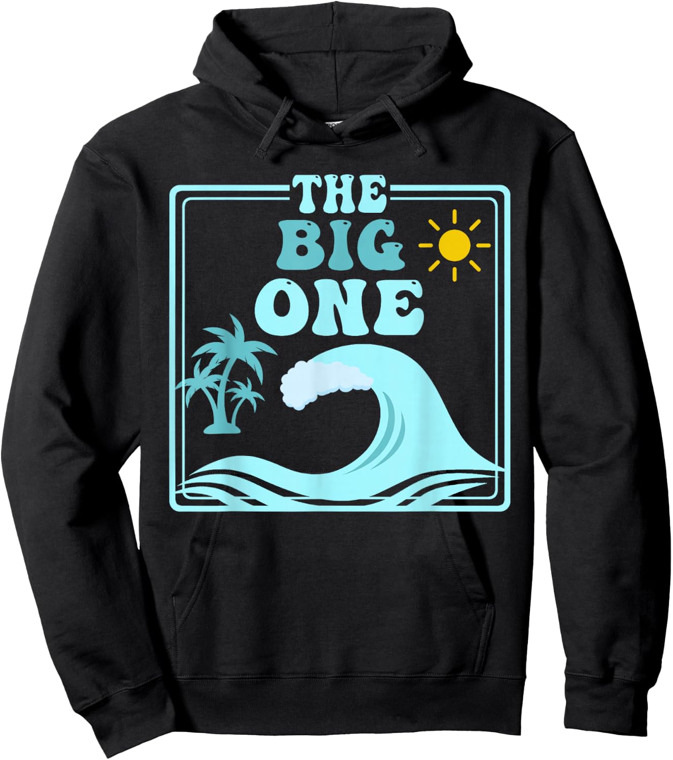 The Big One 1st Birthday Surf Family Matching Hoodie - Hoodie | Black