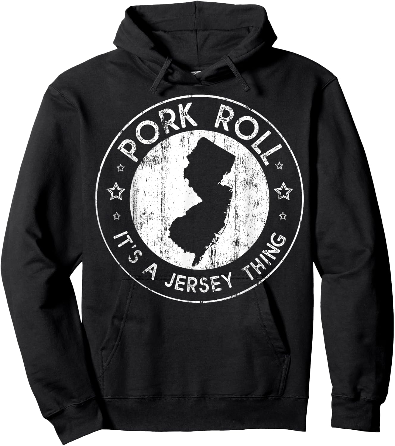 Pork Roll It's a New Jersey Thing NJ New Jersey Garden State Hoodie - Hoodie | Black
