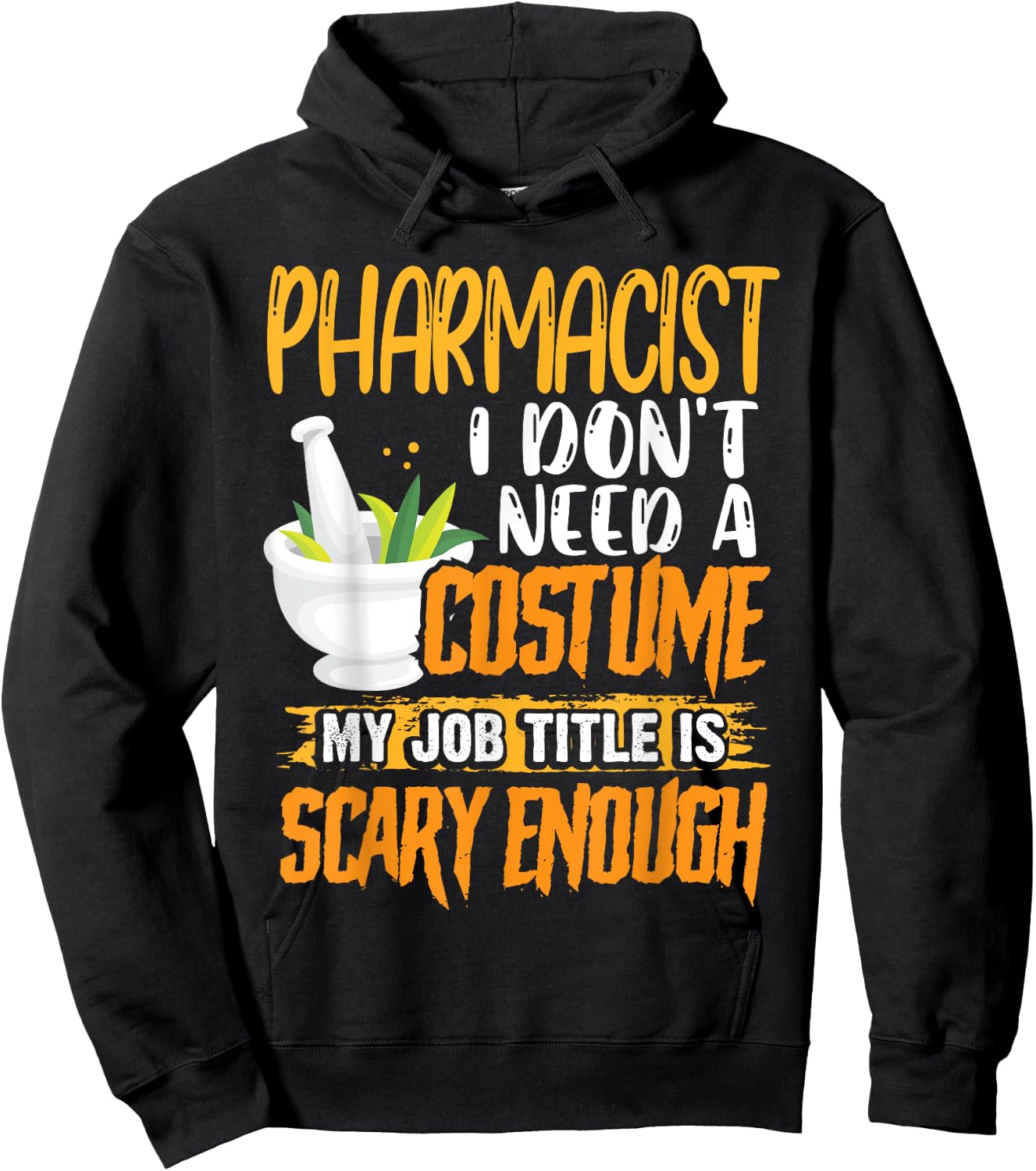 Pharmacy Technician Stud Pharmacist Halloween Costume Hoodie - Hoodie | Black