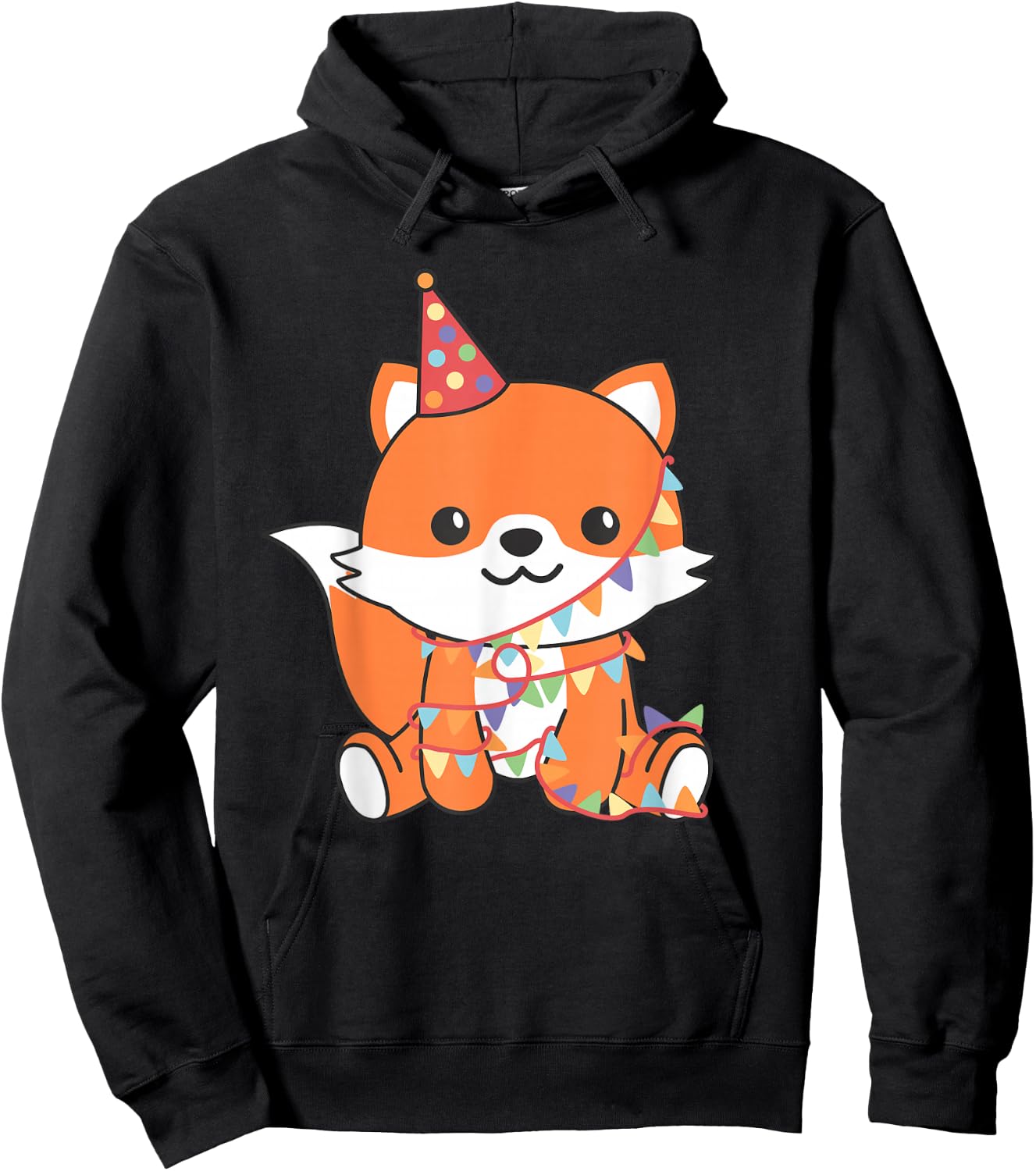 Fox for Birthday for Children a Birthday Fox Hoodie - Hoodie | Black
